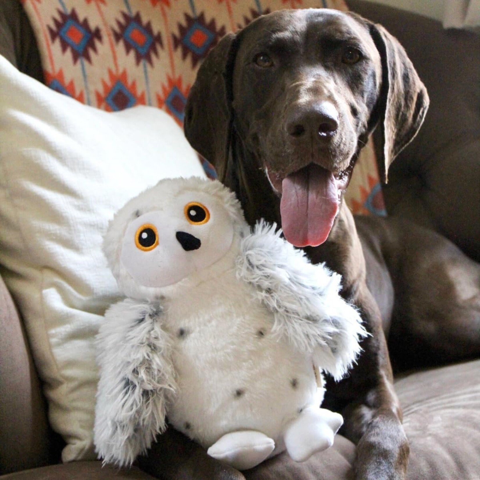 Tall Tails 9” - Snow Owl - Animated Dog Toy - Tall Tails