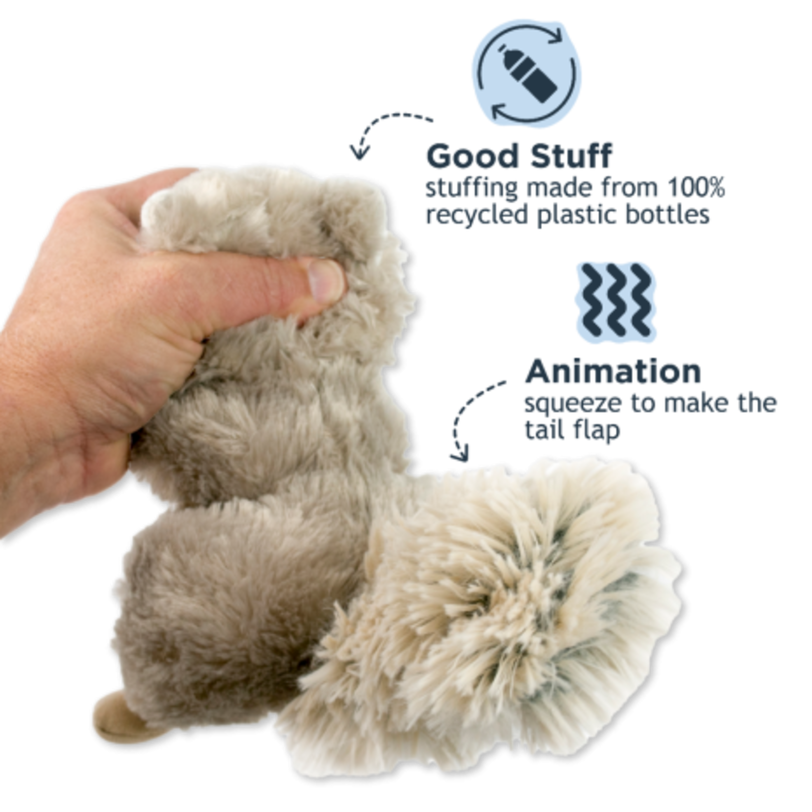 Tall Tails 9” - Squirrel - Animated Dog Toy - Tall Tails