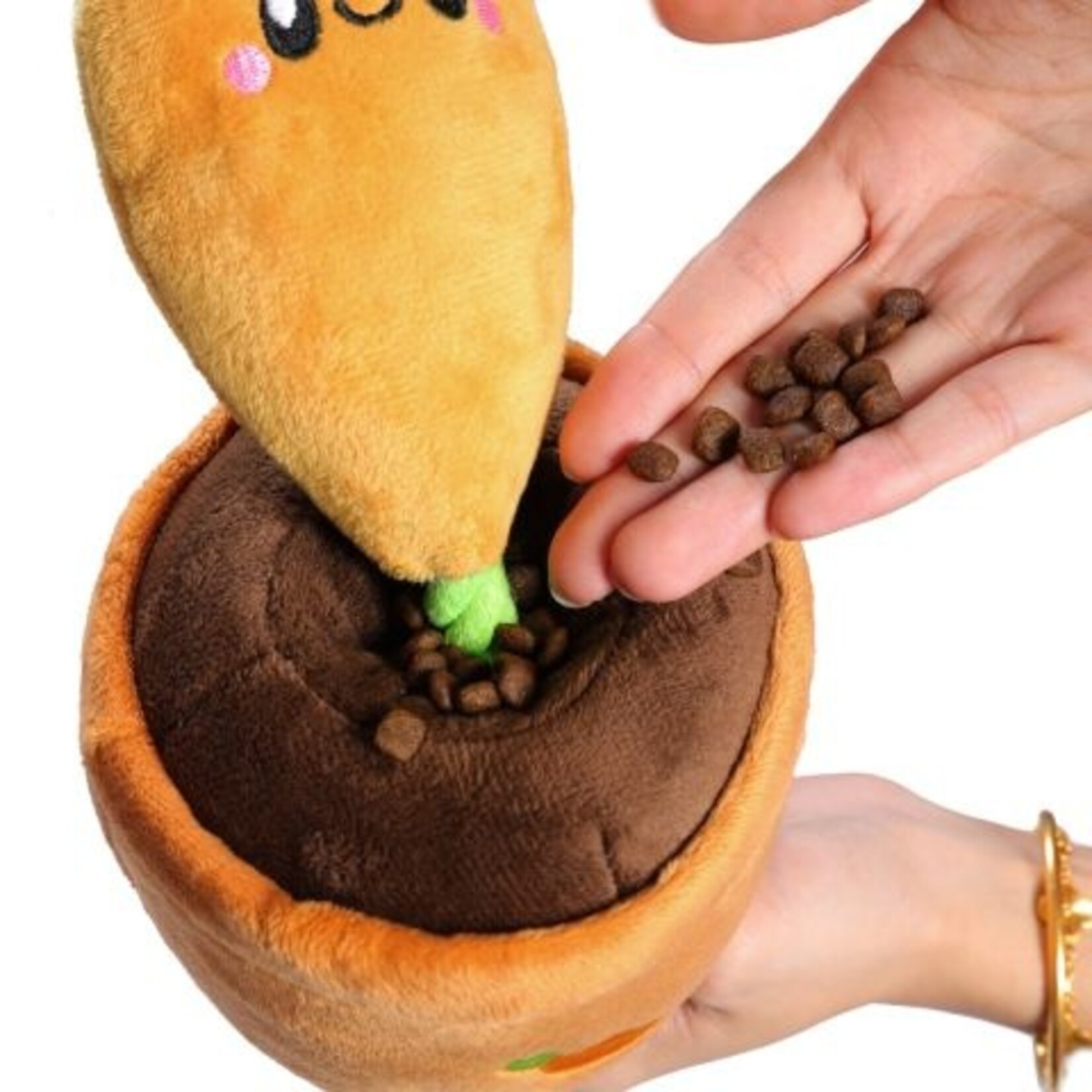 Territory Carrot Pot - Treat & Tug (Rope & Plush) Toy - Territory