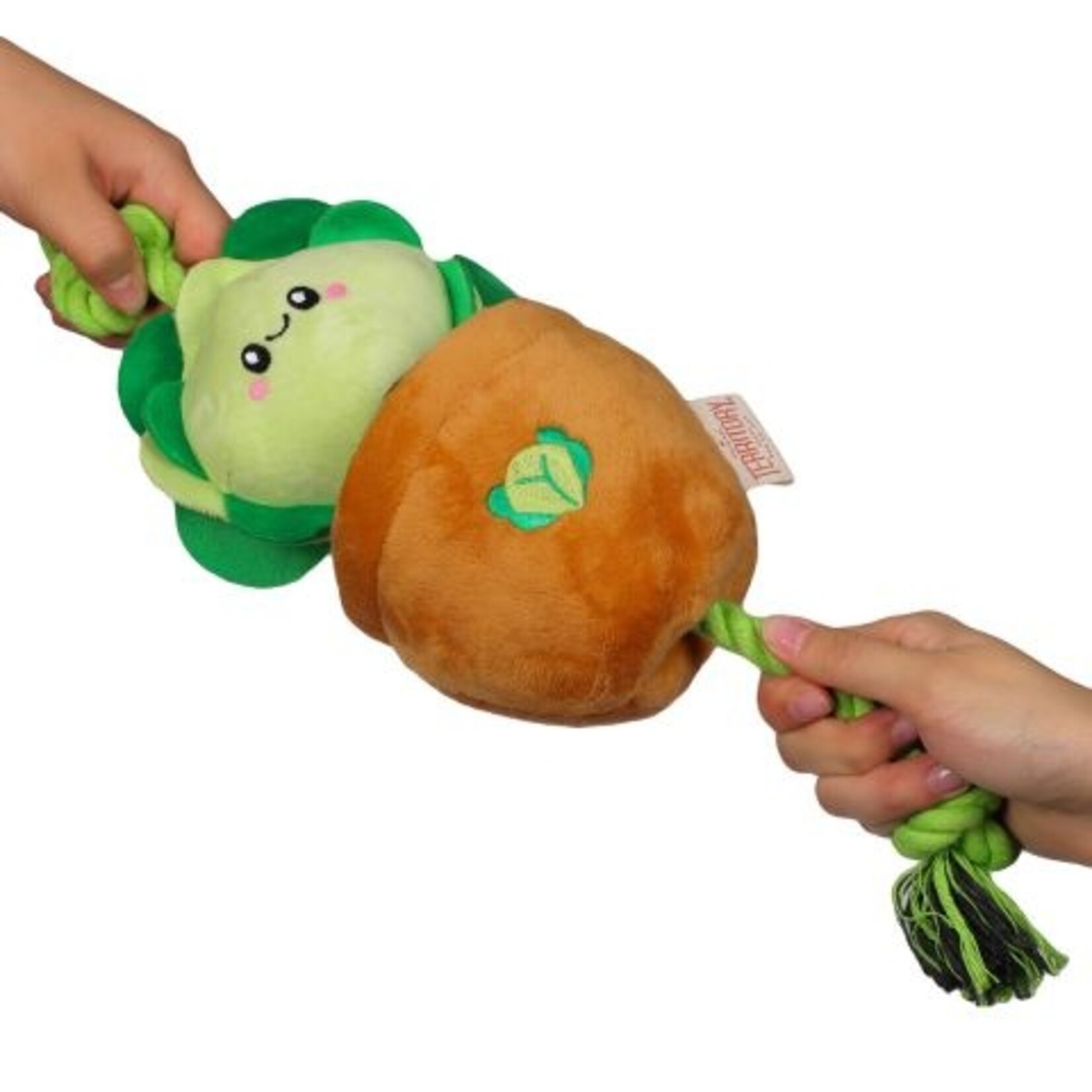 Territory Lettuce Pot - Treat & Tug (Rope & Plush) Toy - Territory