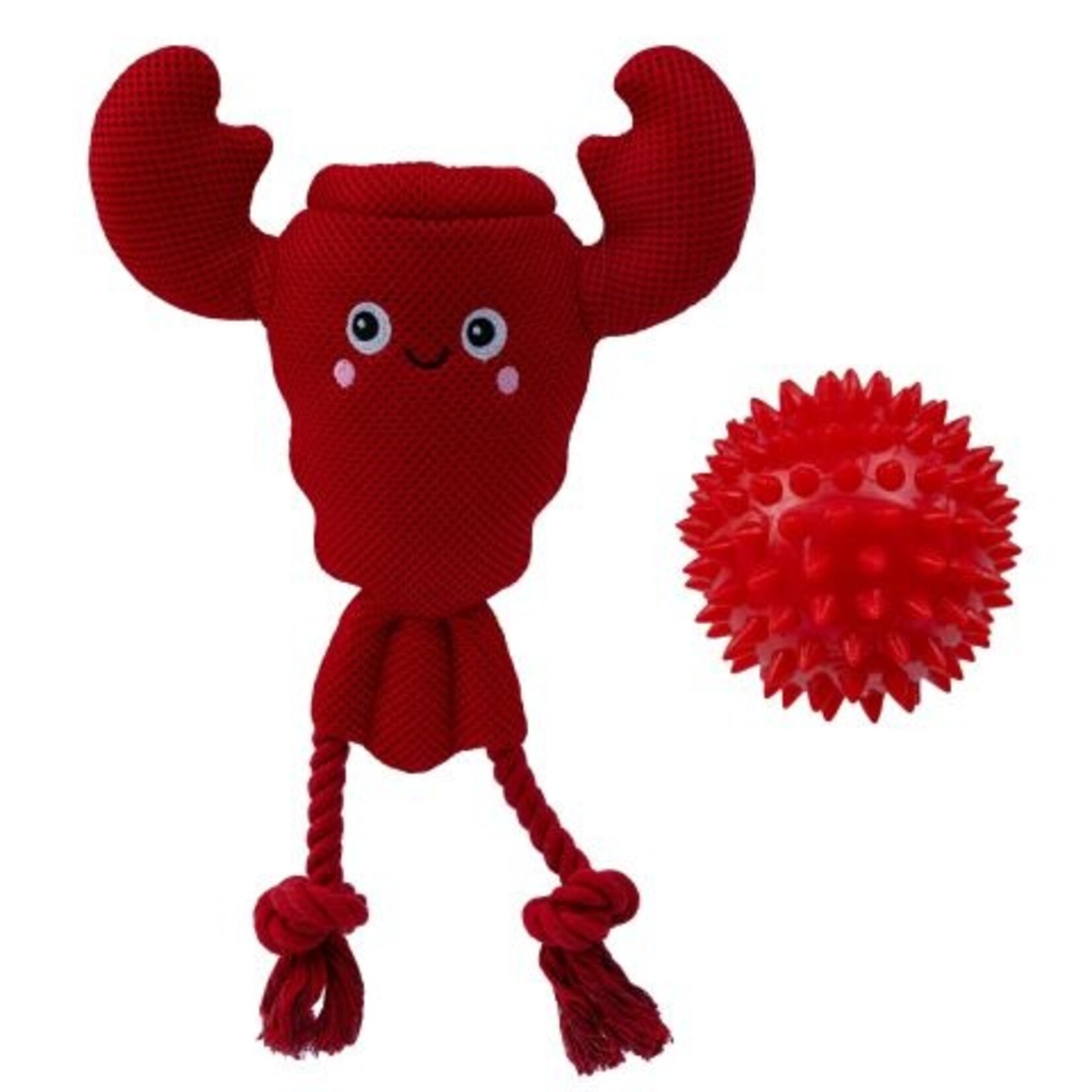 Territory Lobster - 2-in-1 (Rope & Ball) Toy - Territory