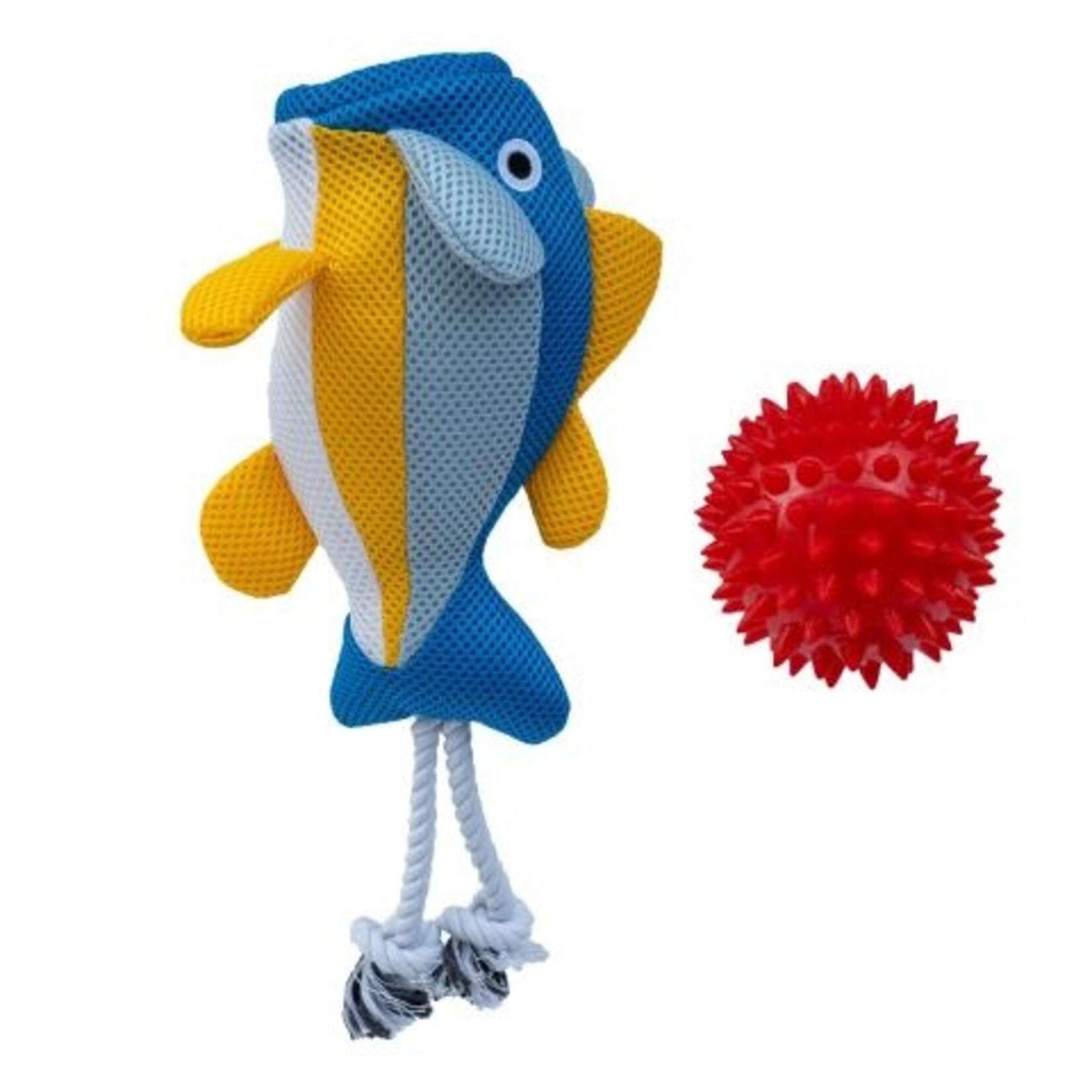 Territory Fish - 2-in-1 (Rope & Ball) Toy - Territory