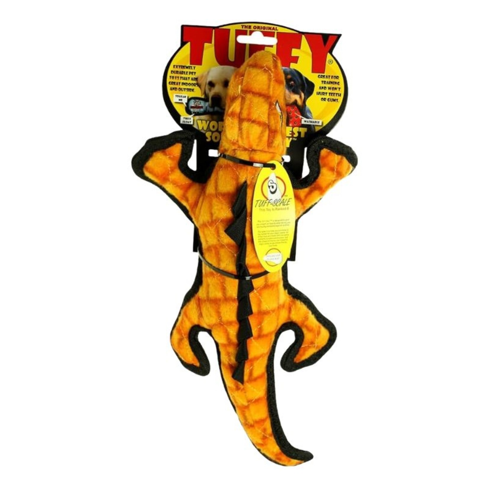 VIP Products / Tuffy Gila Monster (Yellow Lizard) - Dog Toy - Tuffy