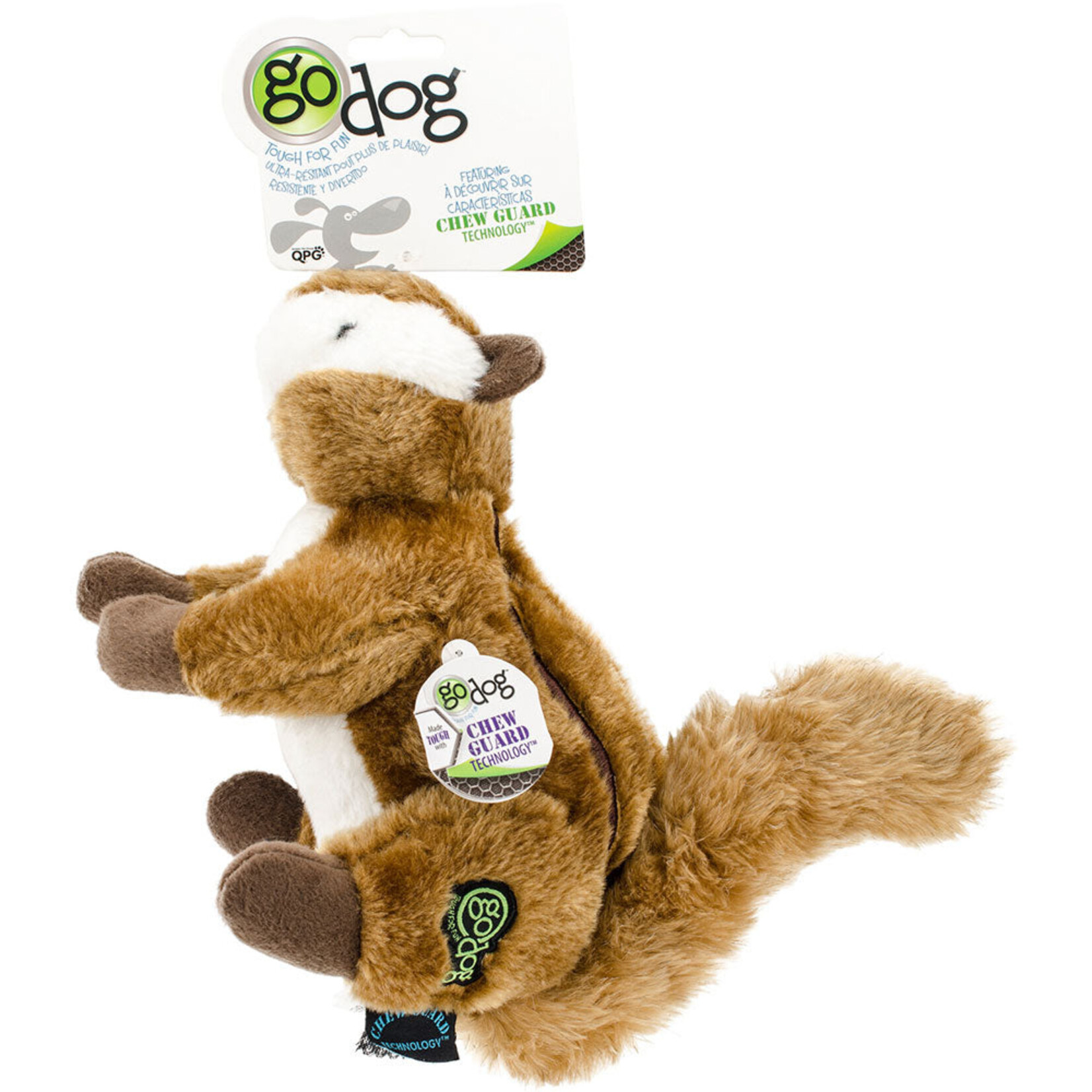 GoDog / Worldwise Lg. - Chipmunk - Wildlife Dog Toy - GoDog