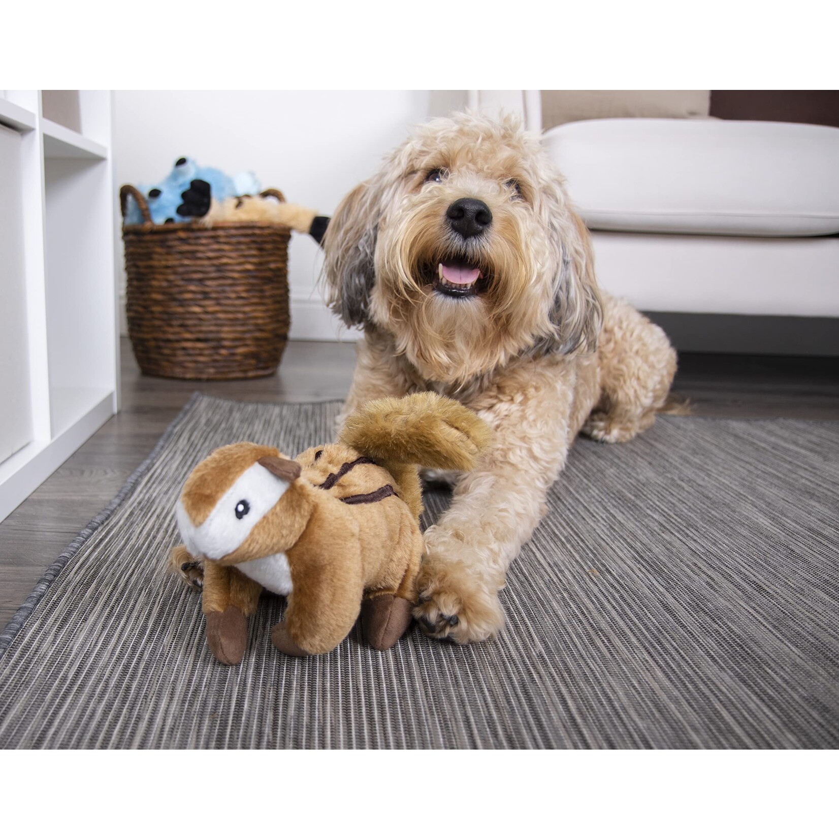 GoDog / Worldwise Lg. - Chipmunk - Wildlife Dog Toy - GoDog