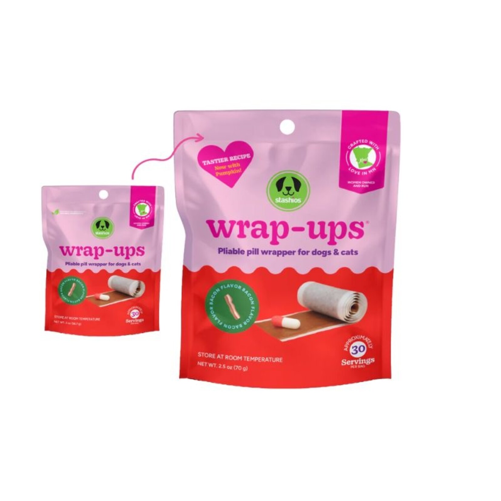 2.1 oz. - Bacon - Wrap-Ups - Stashios