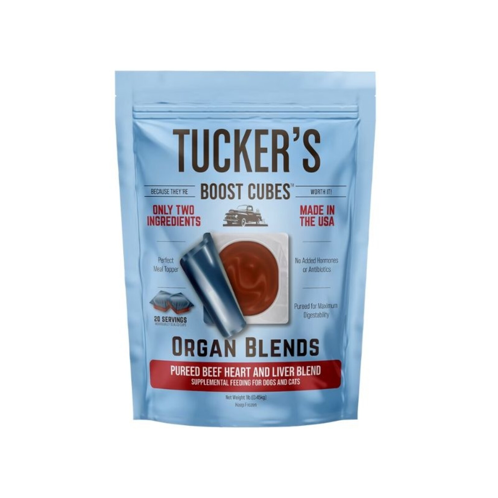 Tucker's Heart & Liver Organ Blend - Raw Frozen Boost Cubes - Tucker's :