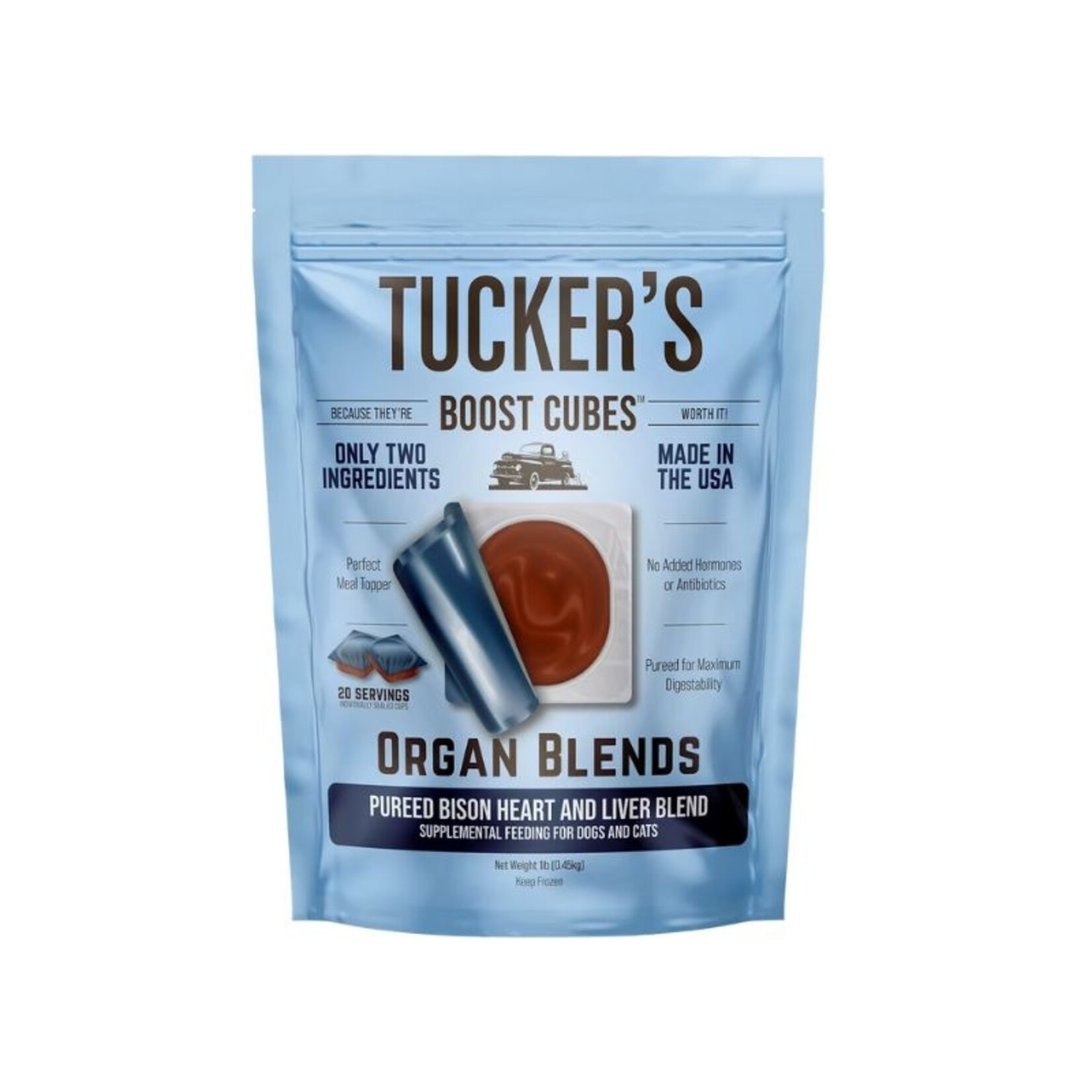 Tucker's Heart & Liver Organ Blend - Raw Frozen Boost Cubes - Tucker's :