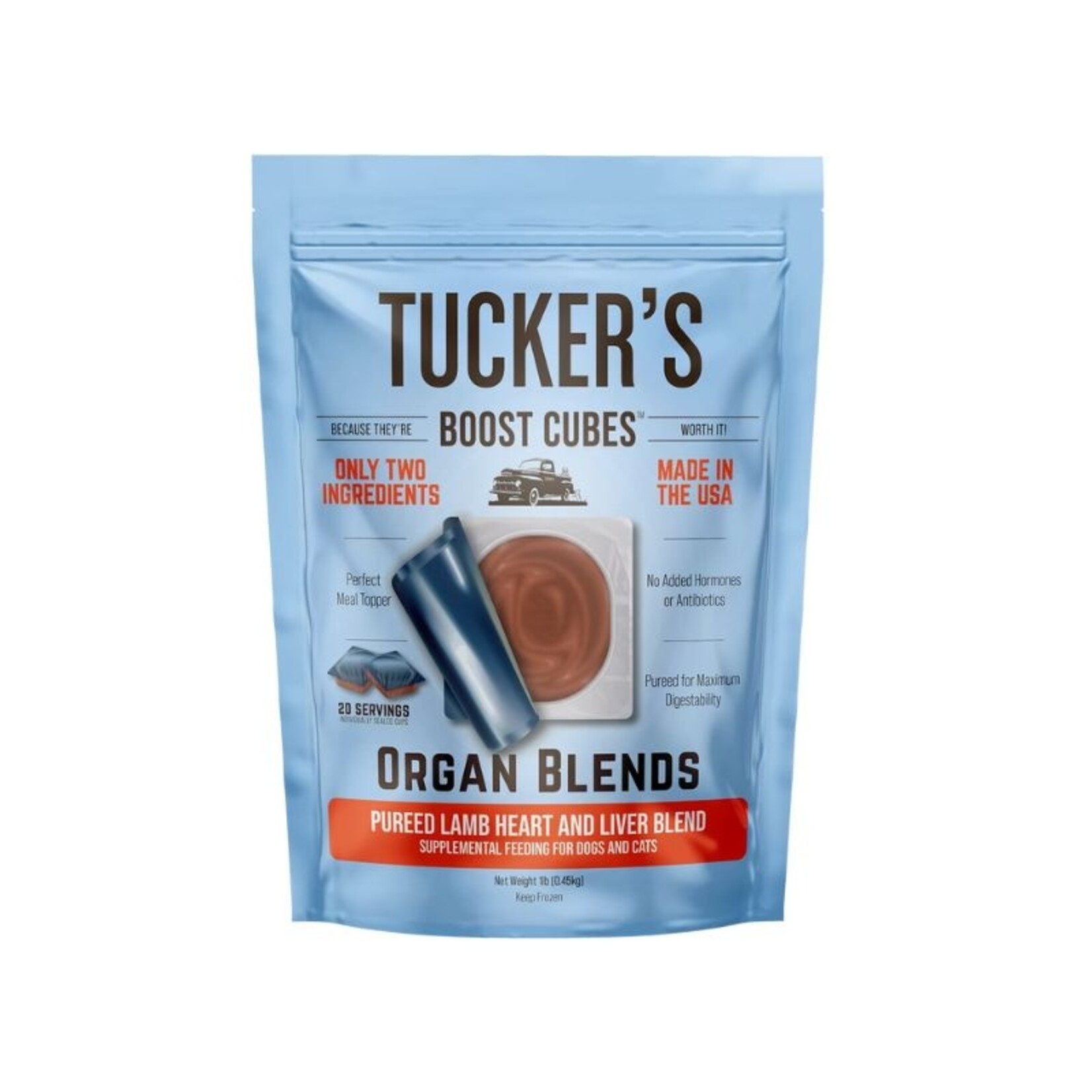 Tucker's Heart & Liver Organ Blend - Raw Frozen Boost Cubes - Tucker's :