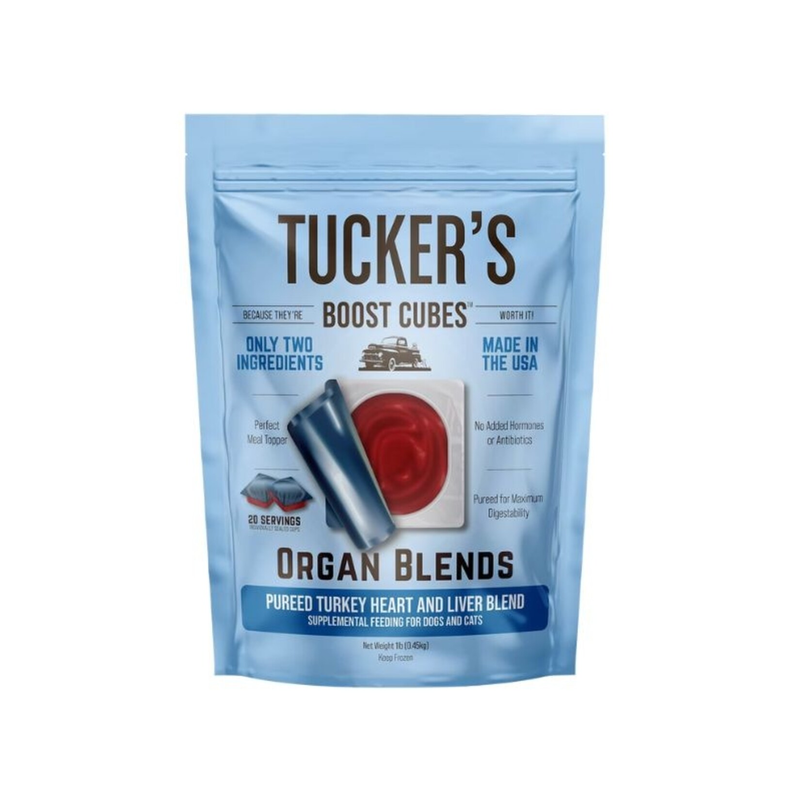 Tucker's Heart & Liver Organ Blend - Raw Frozen Boost Cubes - Tucker's :