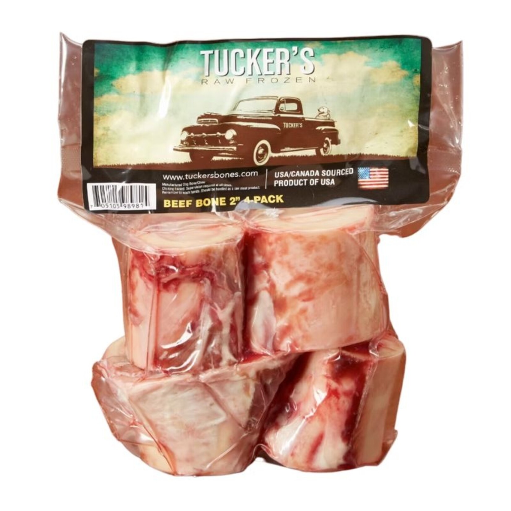 Tucker's 2" / 4 pk. - Beef Tube - Raw Frozen Bone - Tucker's