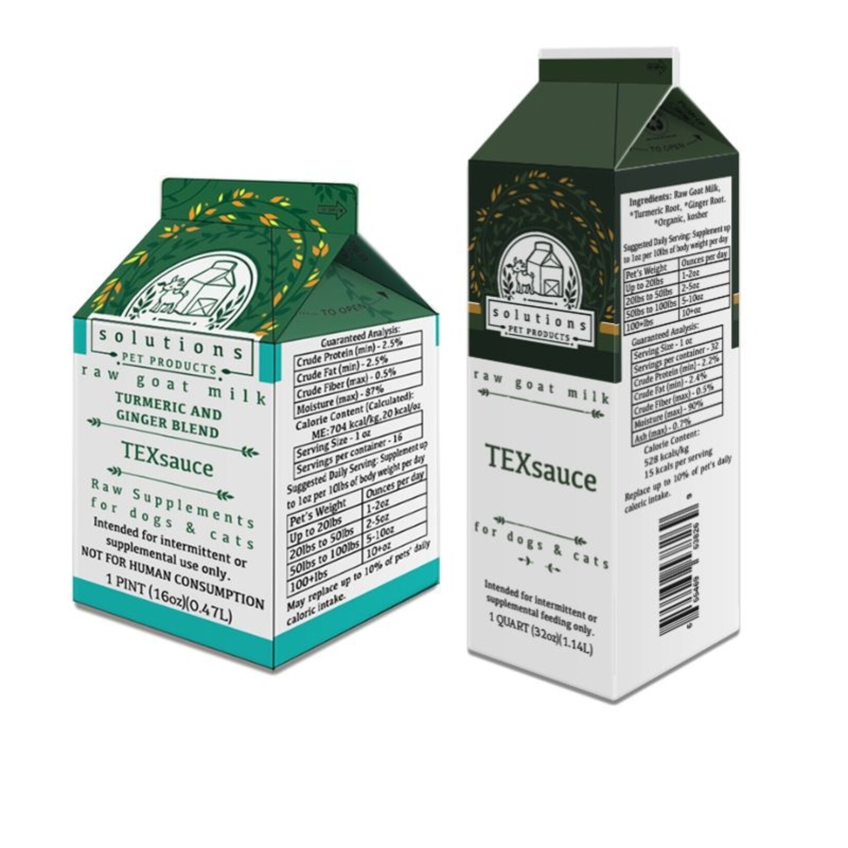 Solutions Pet Products TexSauce - Raw Goat Milk - Solutions :