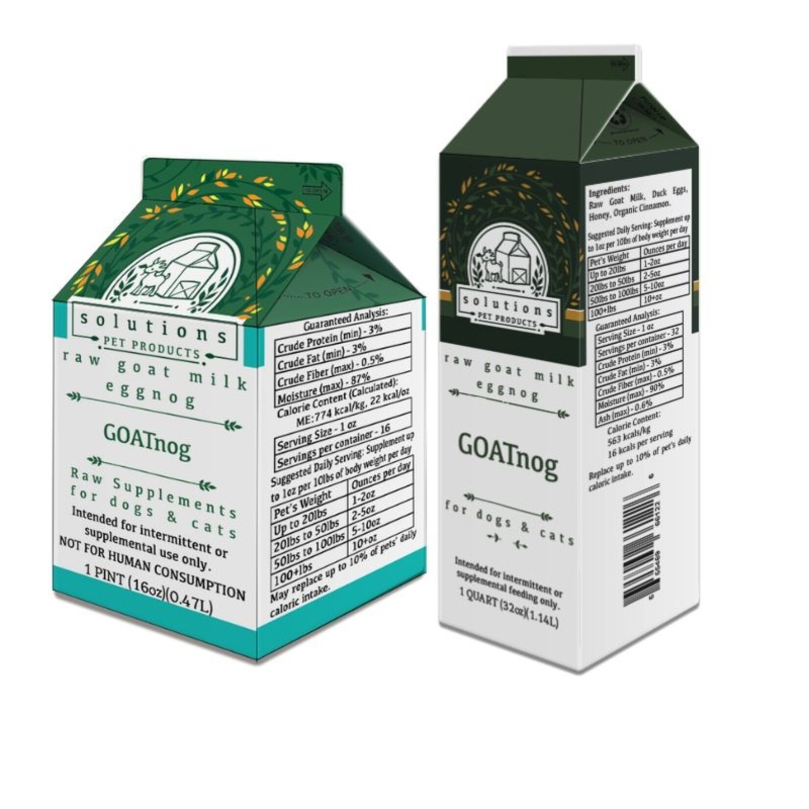 Solutions Pet Products GOATnog - Raw Goat Milk - Solutions :
