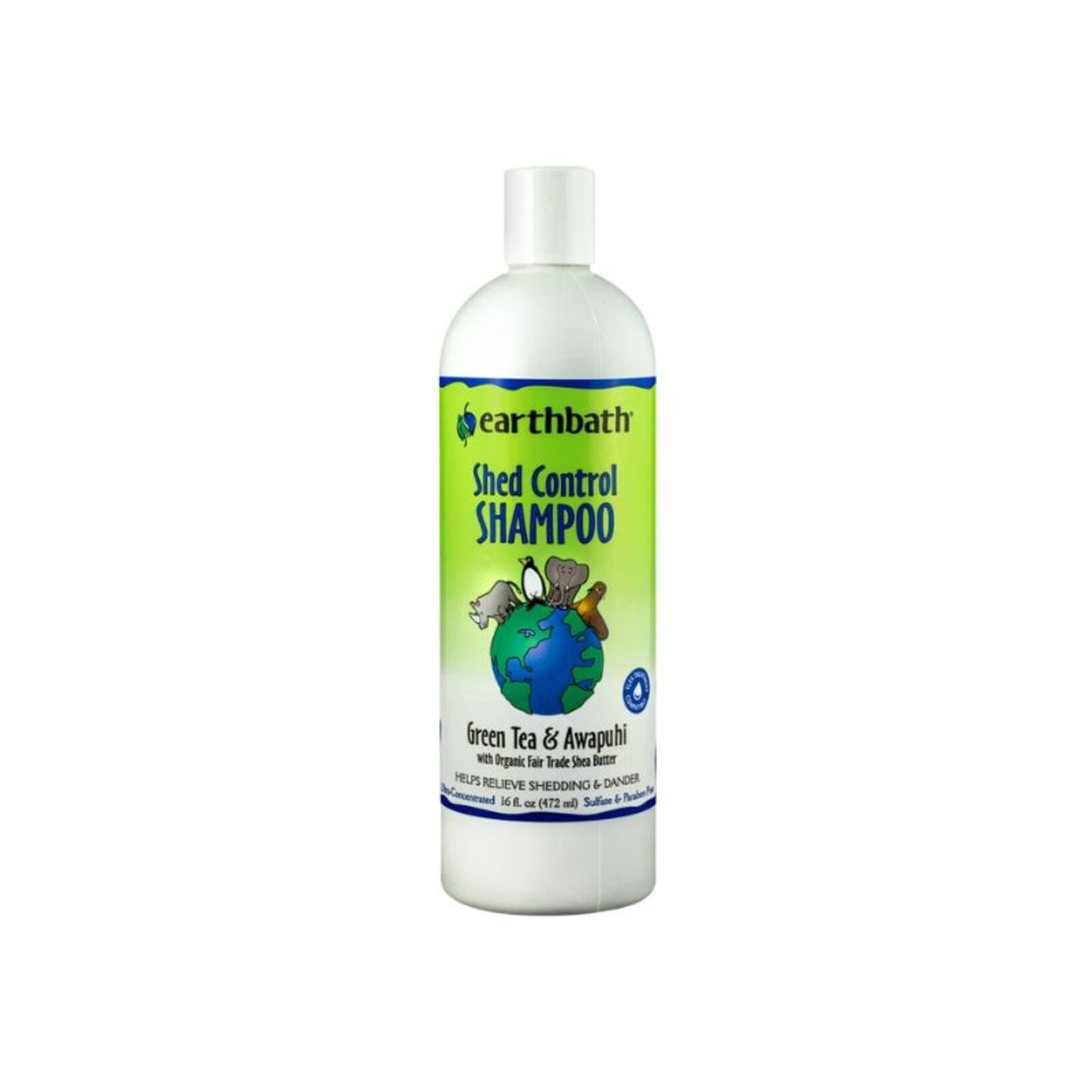 Earthbath 16 fl. oz. - Green Tea / Shed Control - Shampoo - Earthbath