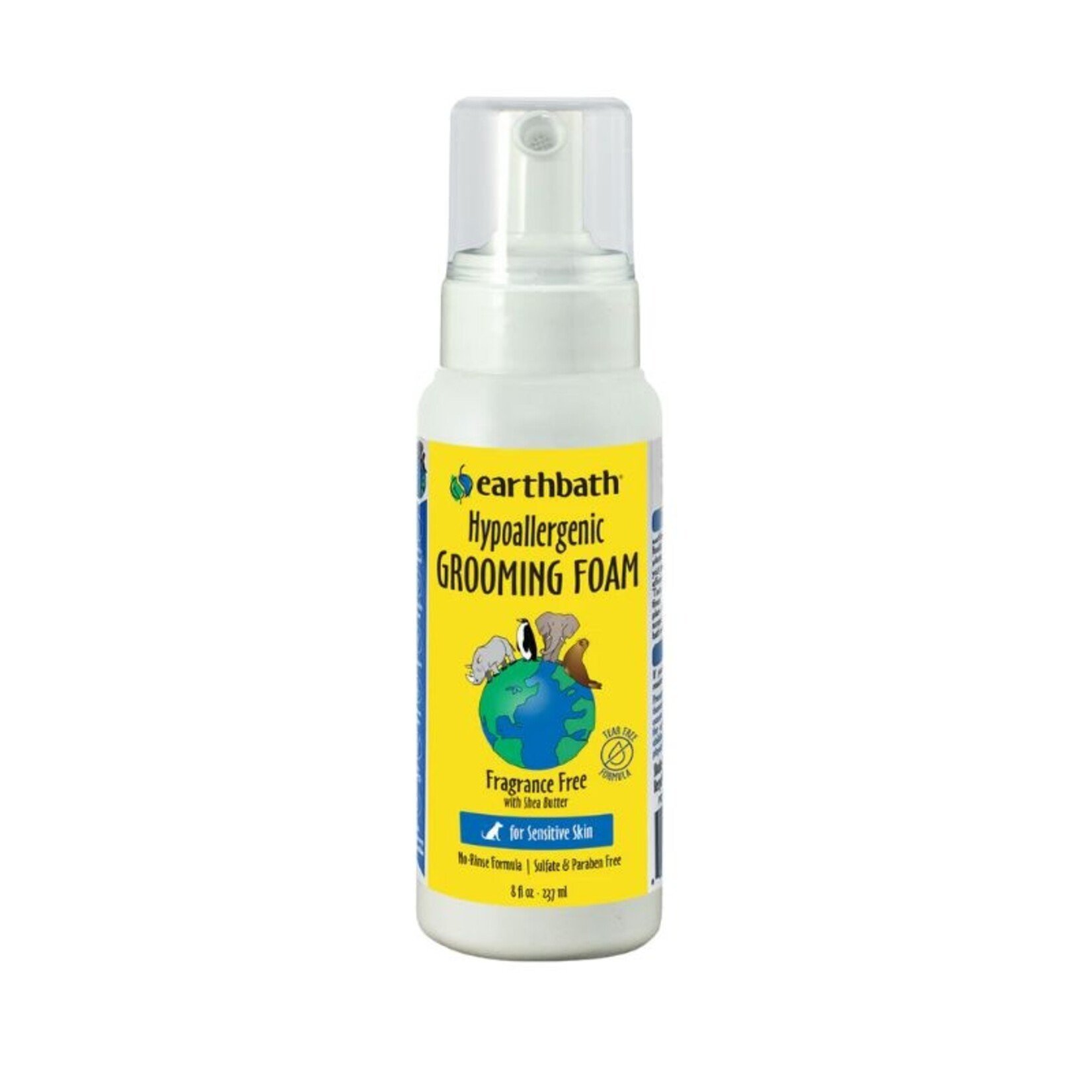 Earthbath 8 oz. - hypo-allergenic & fragrance-free - Grooming Foam for Dogs - Earthbath