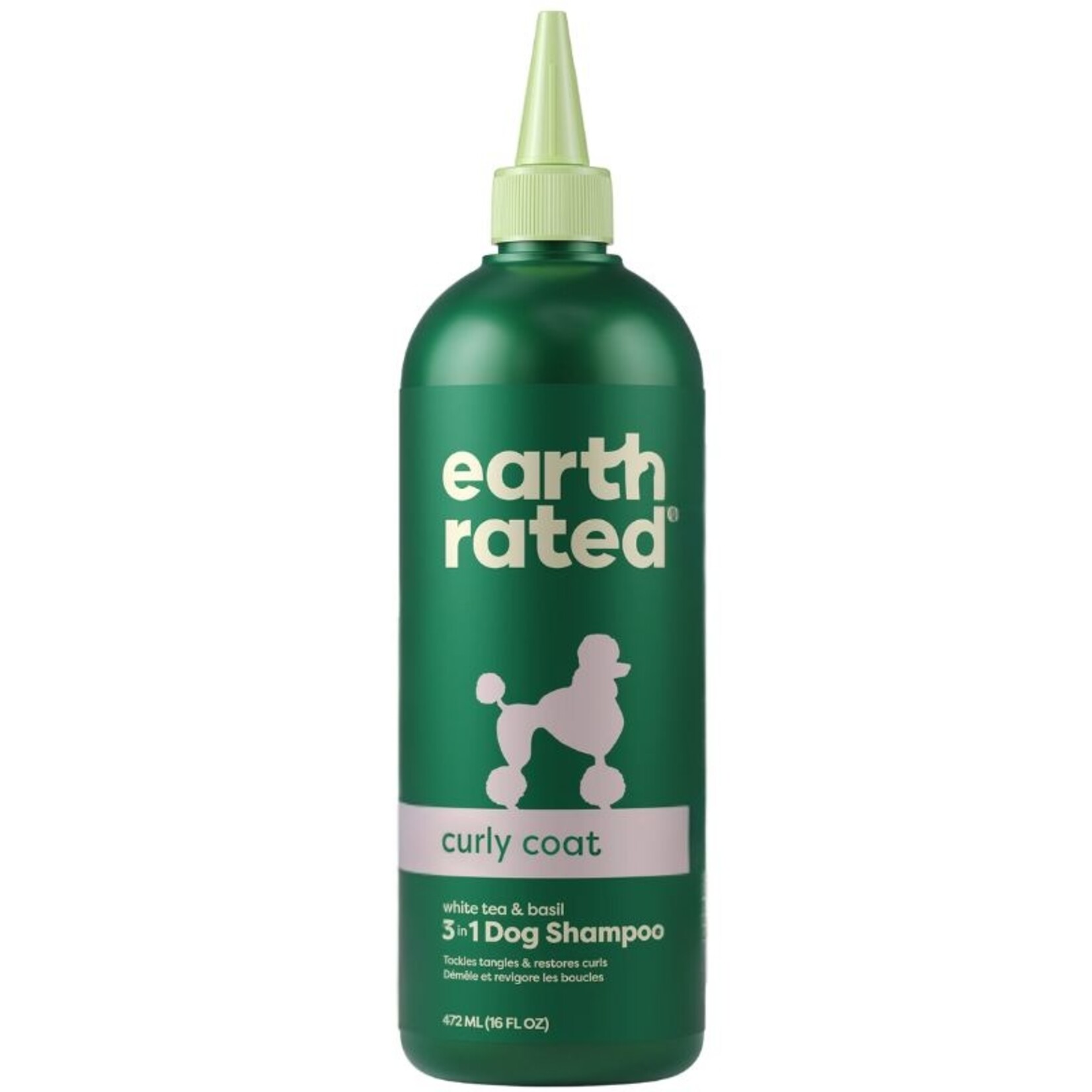 Earth Rated 16 oz. - Detangle / Curly Hair - Dog Shampoo - Earth Rated