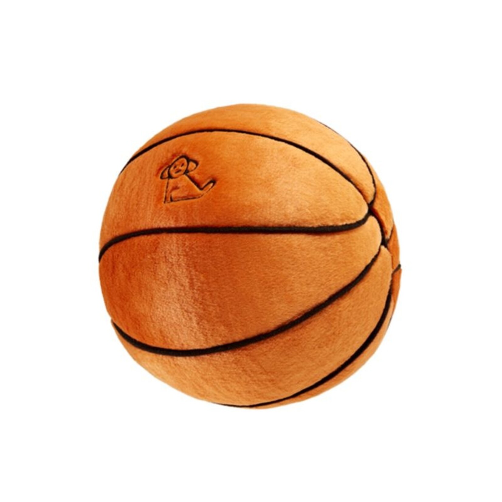 Fluff & Tuff 12” - Basketball Ball - Plush Dog Toy - Fluff & Tuff