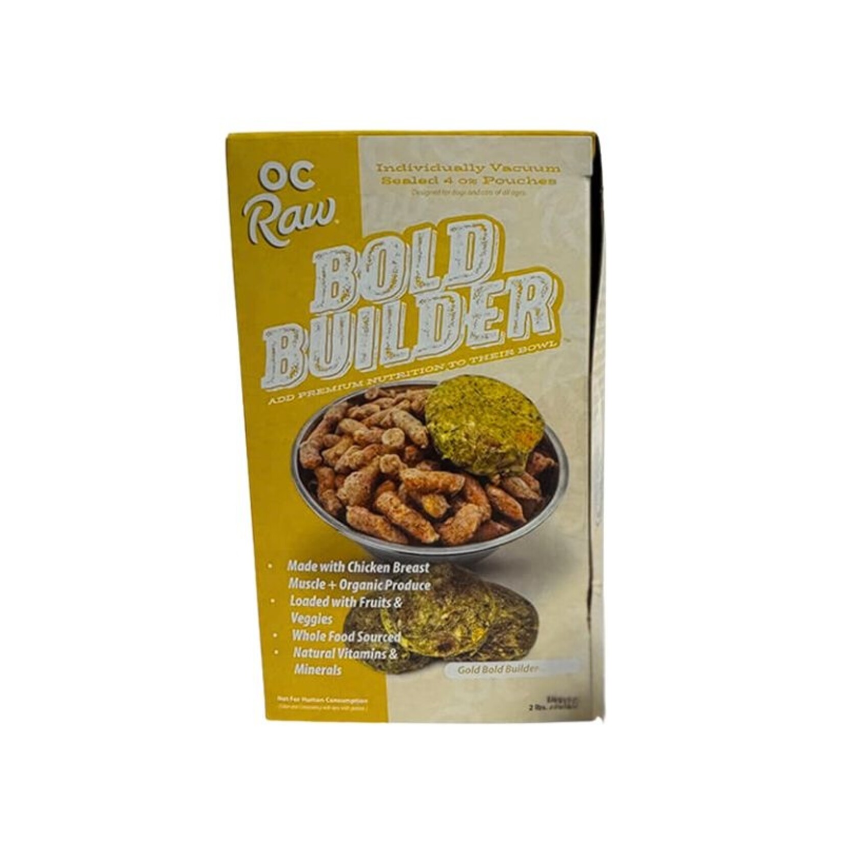 OC Raw 2# - Gold (Chicken)  - Bold Builder- OC Raw - dog