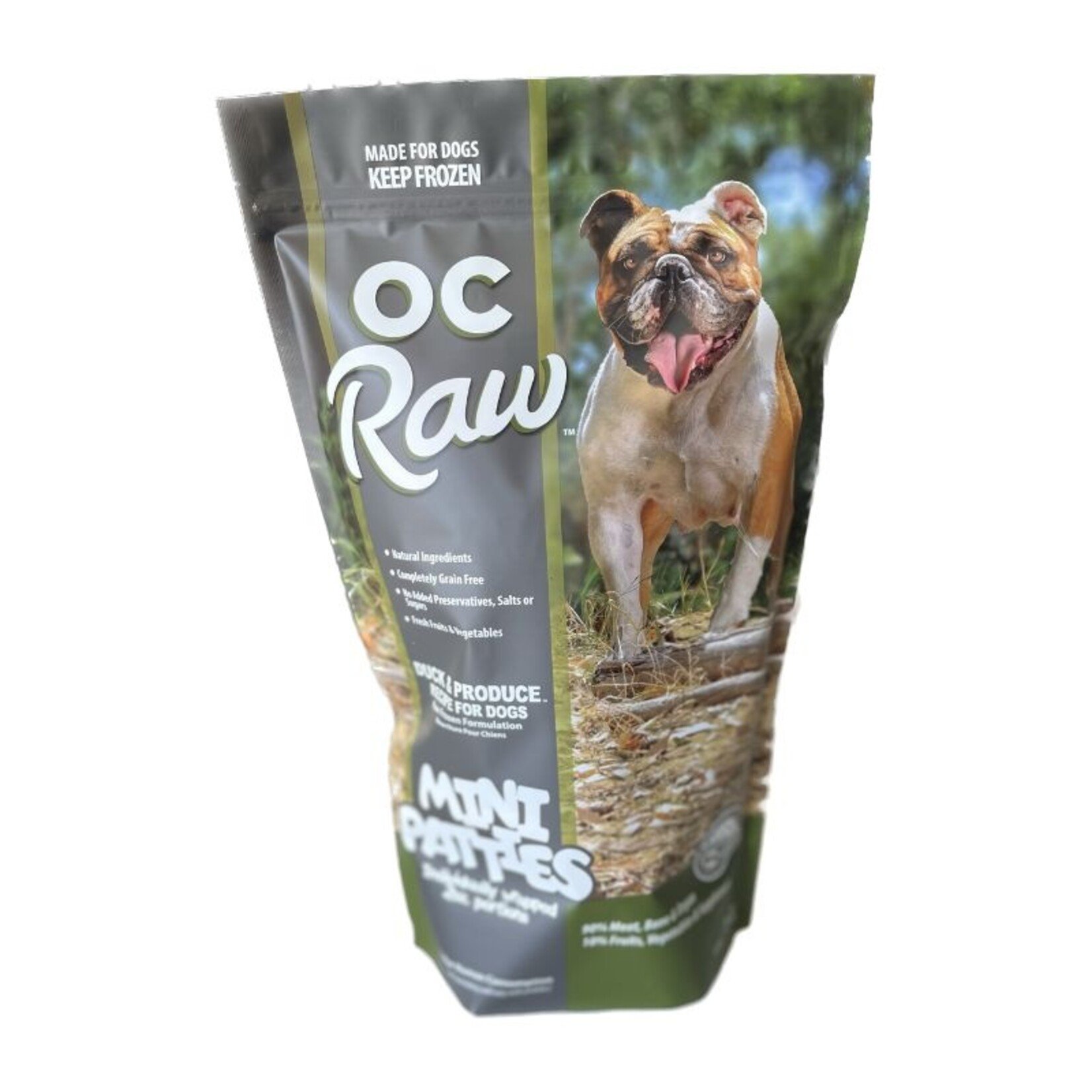 OC Raw 4# - Sliders - Duck & Produce - OC Raw - dog