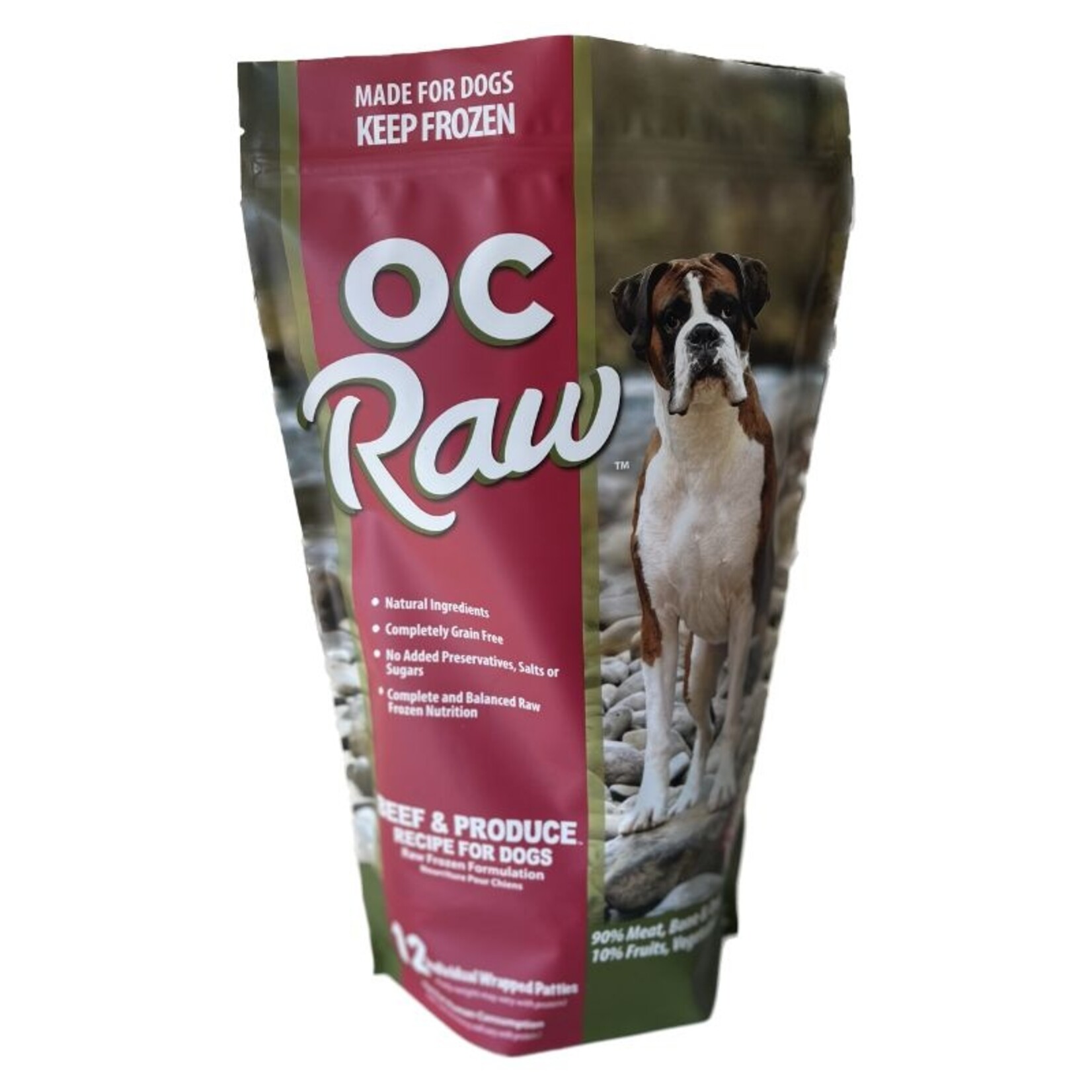 OC Raw 6# - Patties - Beef & Produce - OC Raw - dog