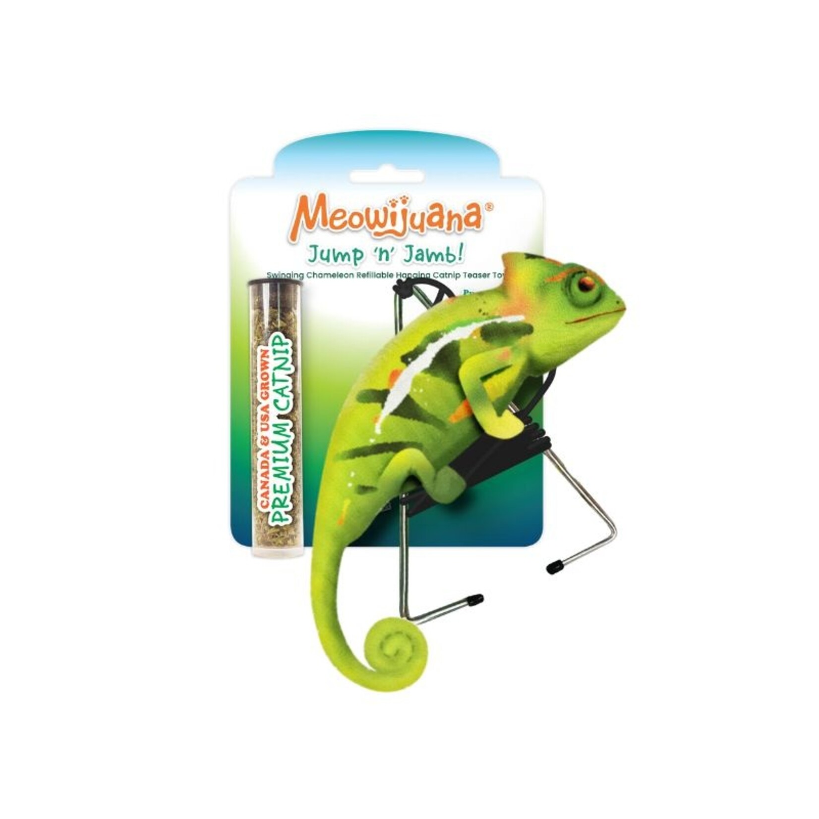 Chameleon - Jump n' Jamb - Refillable Catnip Toy - Meowijuana