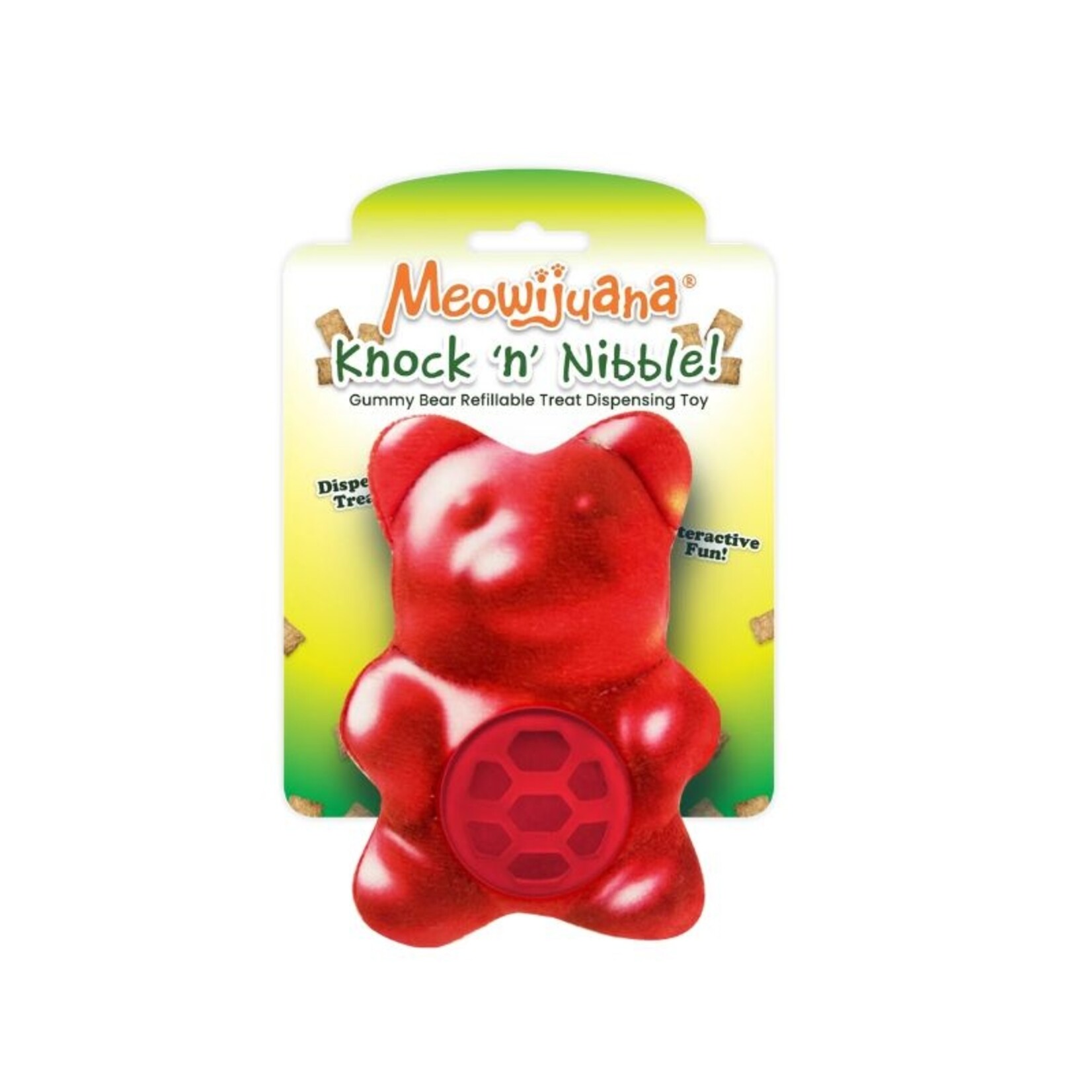 Gummy Bear - Knock n' Nibble - Refillable Treat Toy - Meowijuana