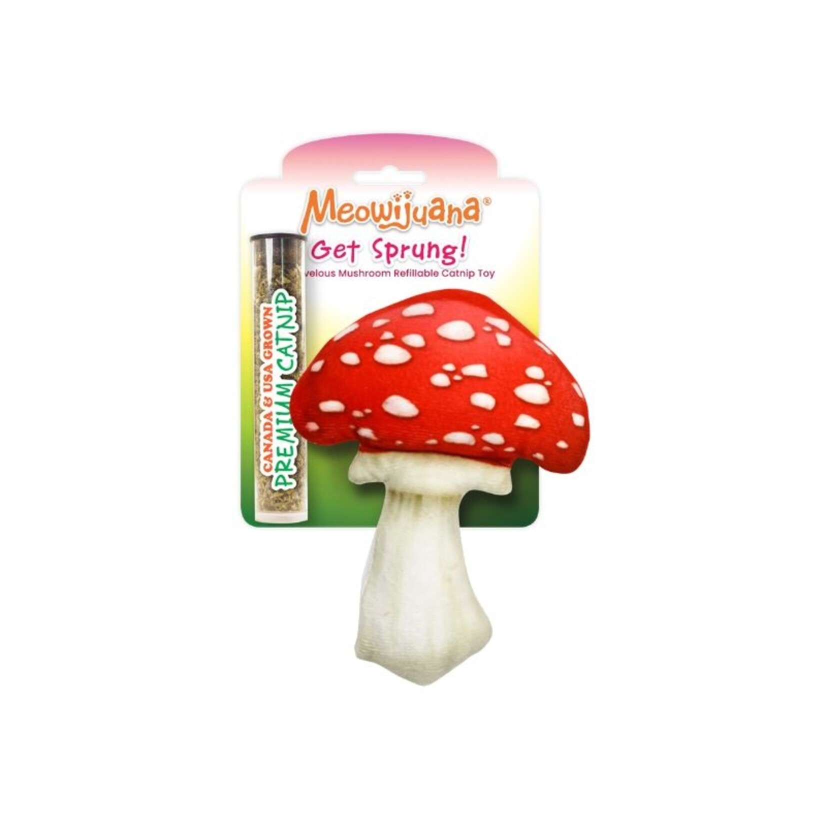 Mushroom (Get Sprung) - Refillable Catnip Toy - Meowijuana