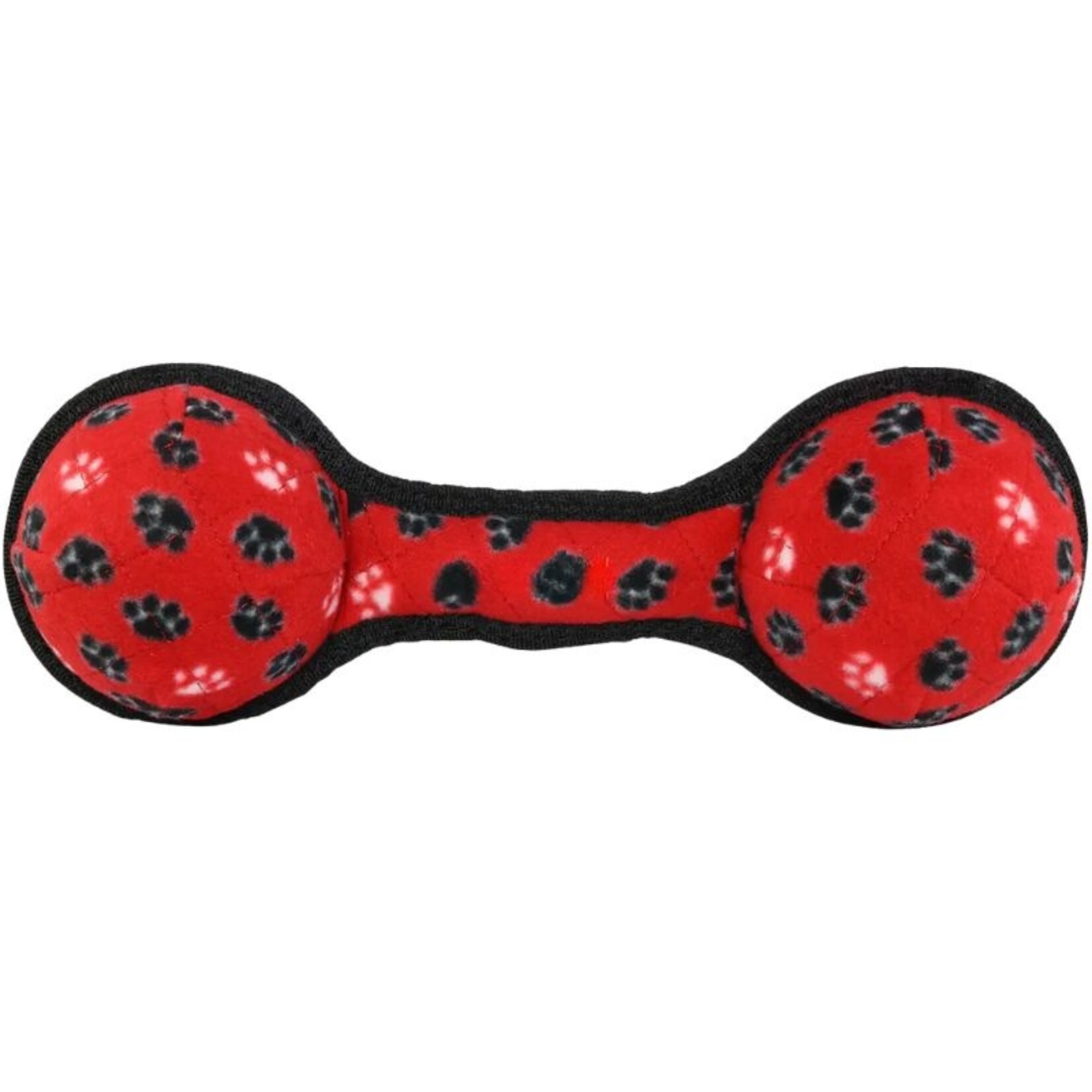 VIP Products / Tuffy Ultimate 2-Ball Tug - Red Paws - Tuffy