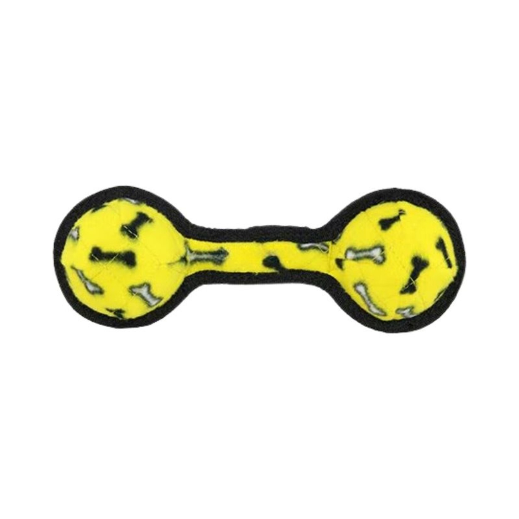 VIP Products / Tuffy Jr. 2-Ball Tug - Yellow Bones - Tuffy