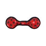 VIP Products / Tuffy Jr. 2-Ball Tug - Red Paws - Tuffy