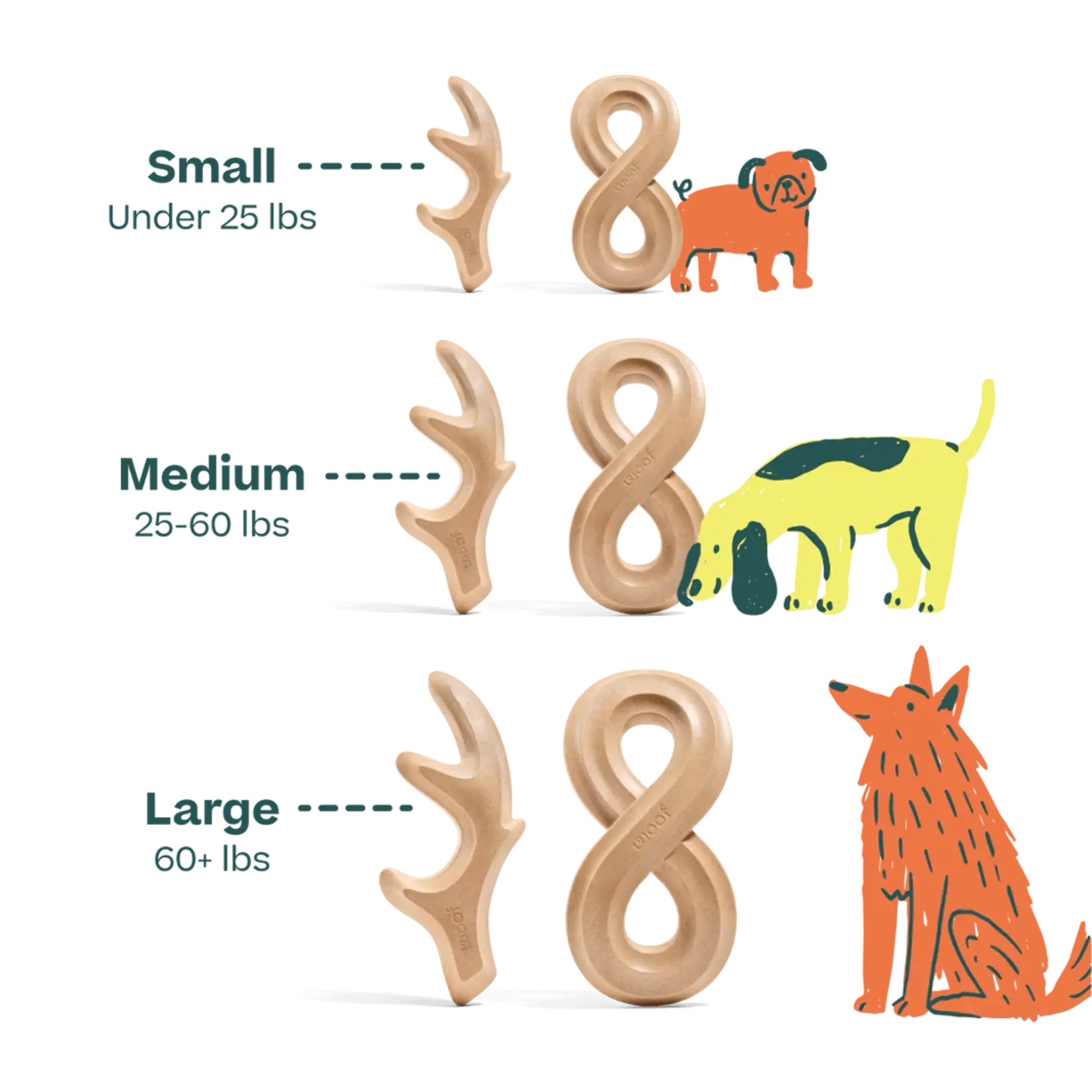 HonestChew - Durable Chewbone - Woof :
