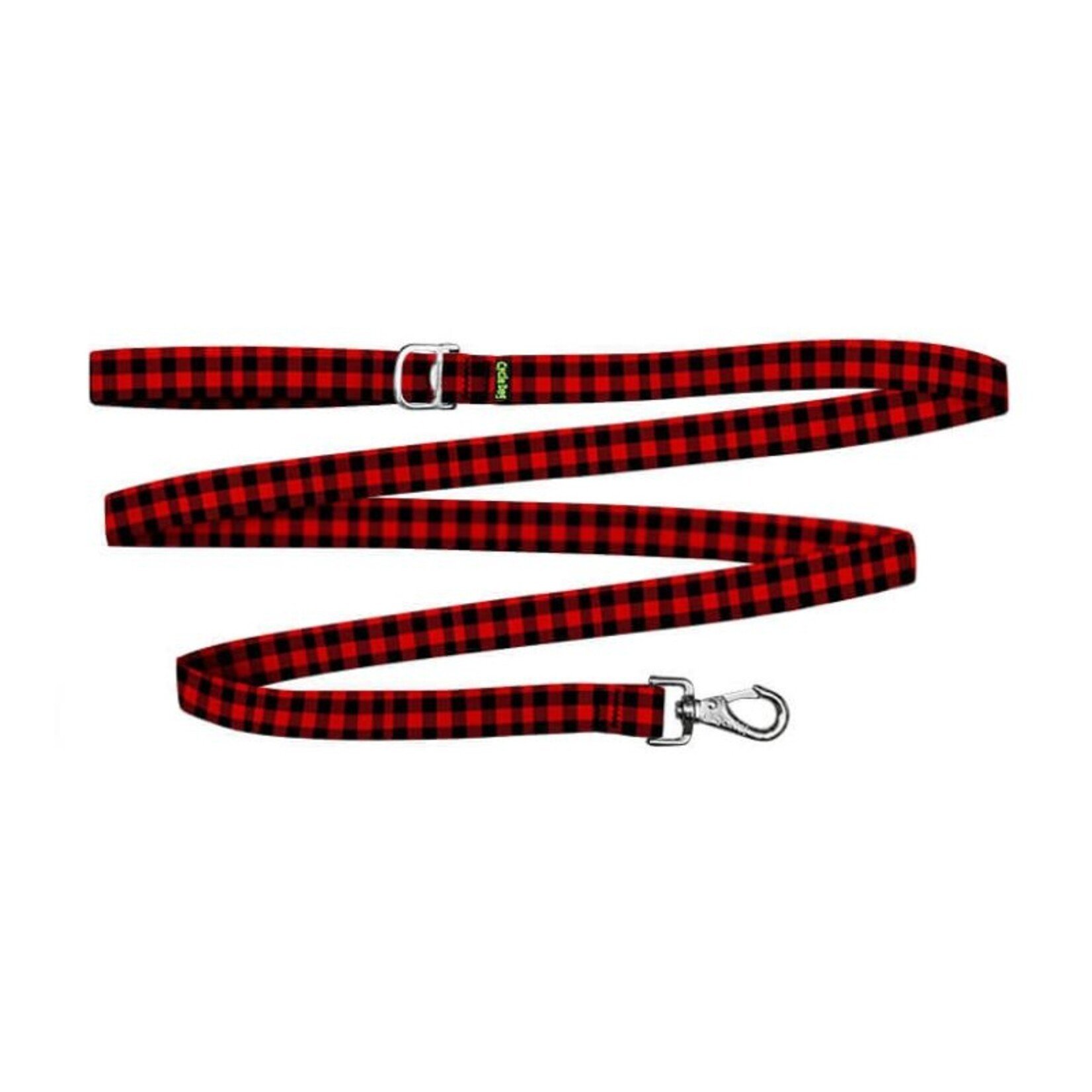 Cycle Dog 6’ / Skinny - Red Plaid - Ecoweave Dog Leash - Cycle Dog
