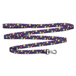 Cycle Dog 6’ / Skinny - Purple Stars - Ecoweave Dog Leash - Cycle Dog