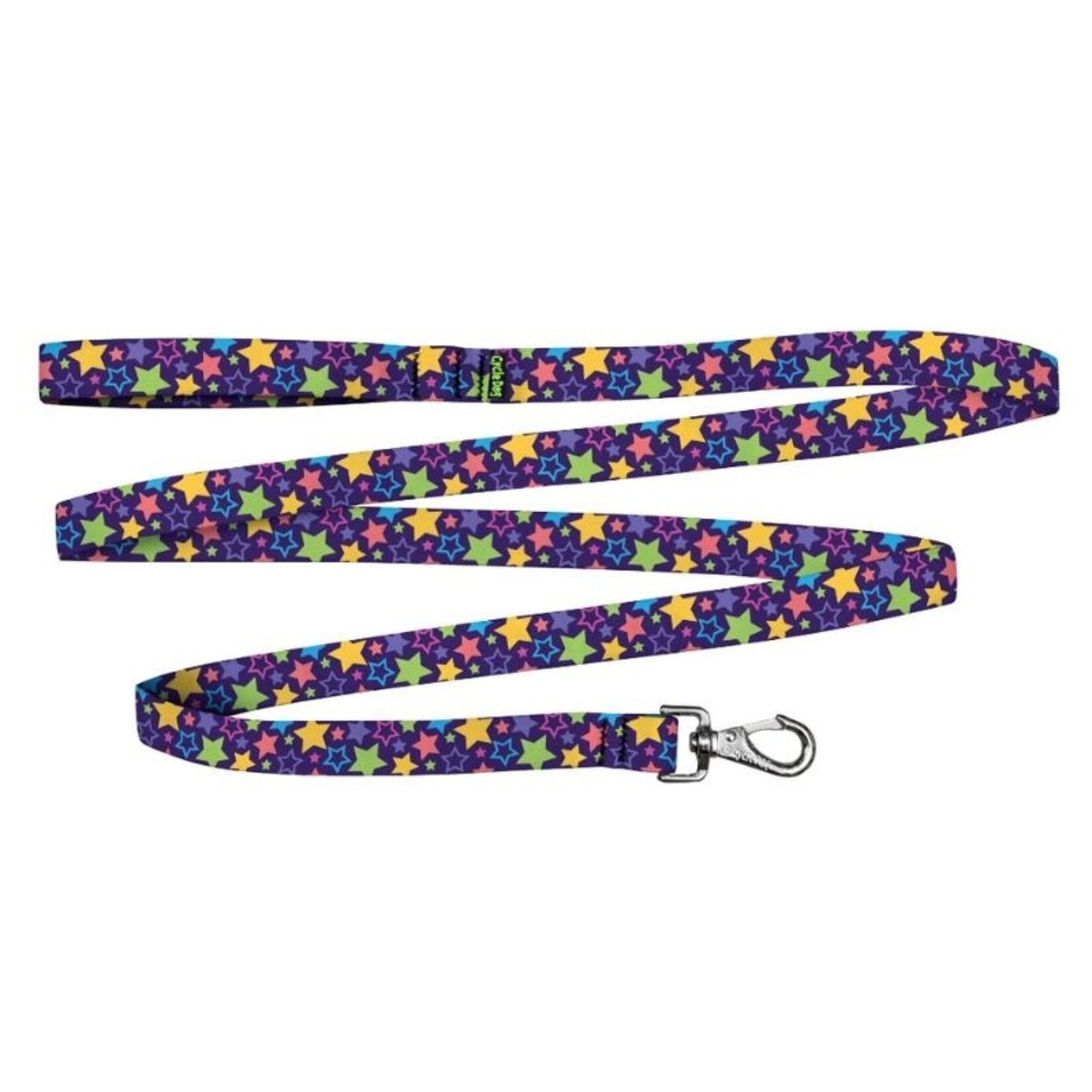 Cycle Dog 6’ / Skinny - Purple Stars - Ecoweave Dog Leash - Cycle Dog