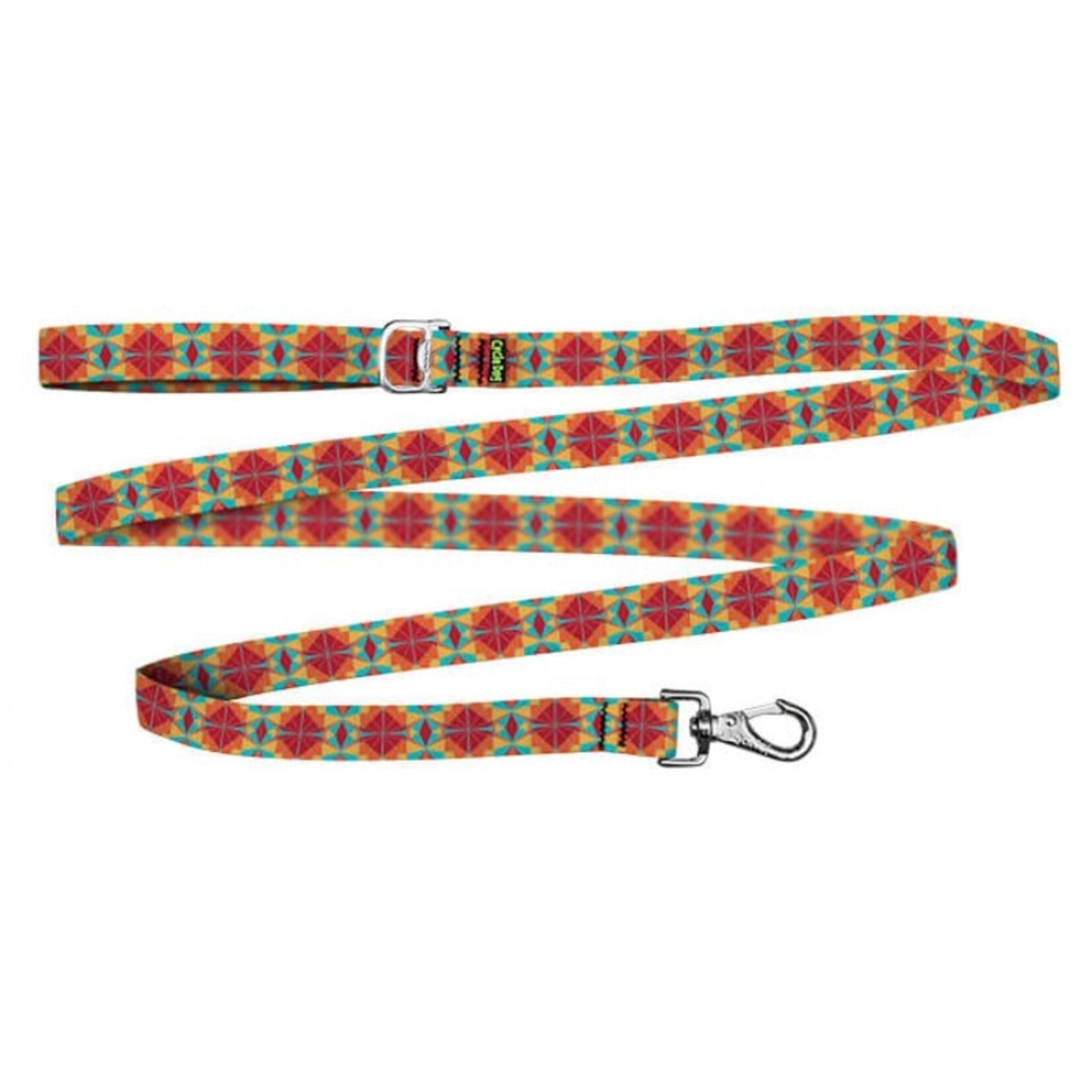 Cycle Dog 6’ / Skinny - Red/Orange Kaleidoscope - Ecoweave Dog Leash - Cycle Dog