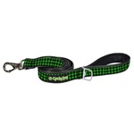 Cycle Dog 6’ - Green Plaid - Rubber Backed Dog Leash - Cycle Dog