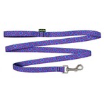 Cycle Dog 6’ / Skinny - Purple Space Dots - Ecoweave Dog Leash - Cycle Dog
