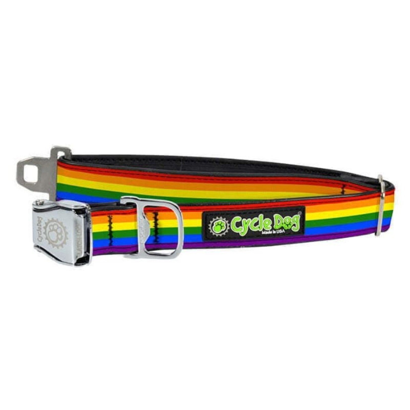 Cycle Dog 6’ - Rainbow Pride - Rubber Backed Dog Leash - Cycle Dog