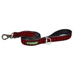 Cycle Dog 6’ - Red Plaid - Rubber Backed Dog Leash - Cycle Dog