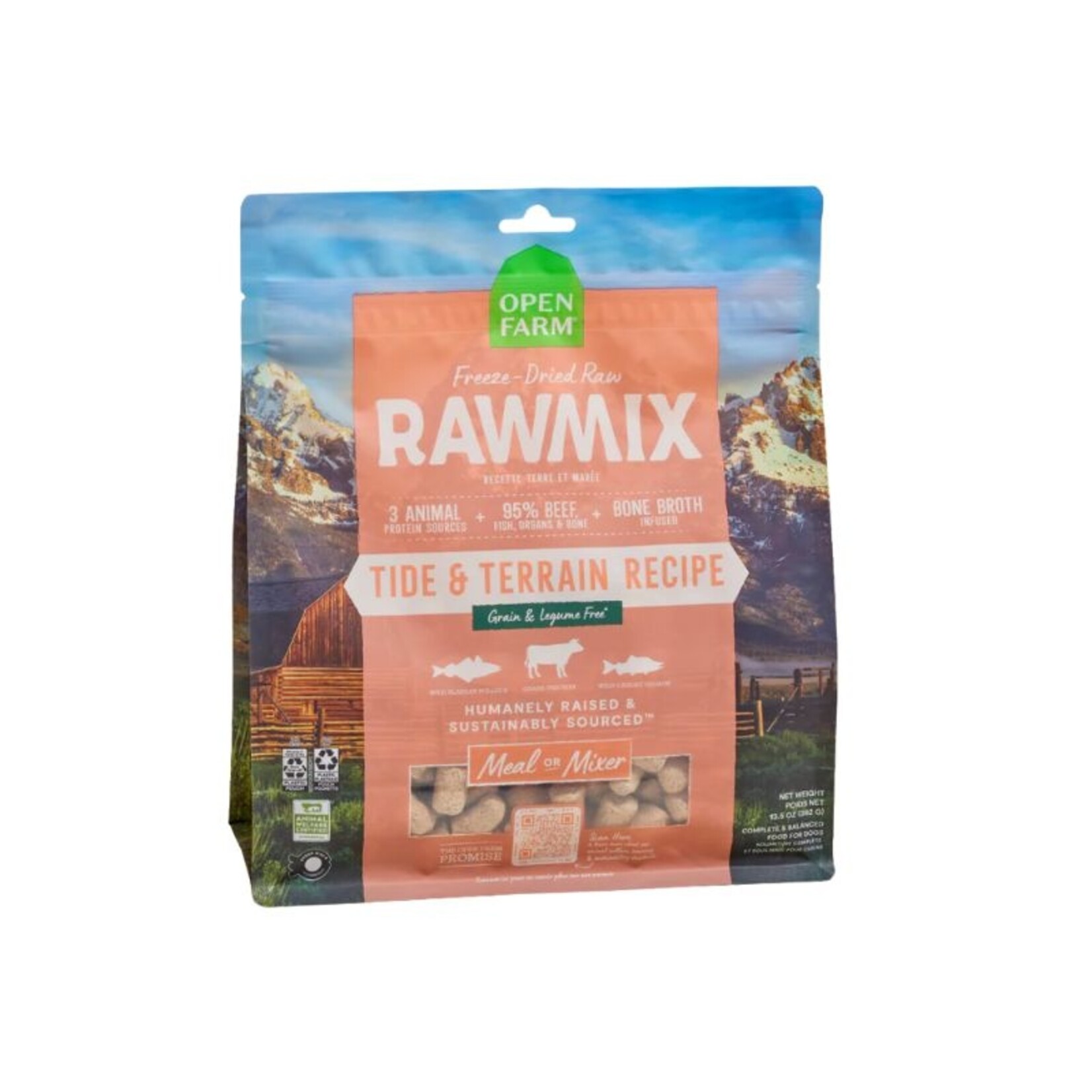 Open Farm Tide & Terrain (Fish & Beef) - RawMix Freeze Dried Morsels - Open Farm :  13.5 oz.