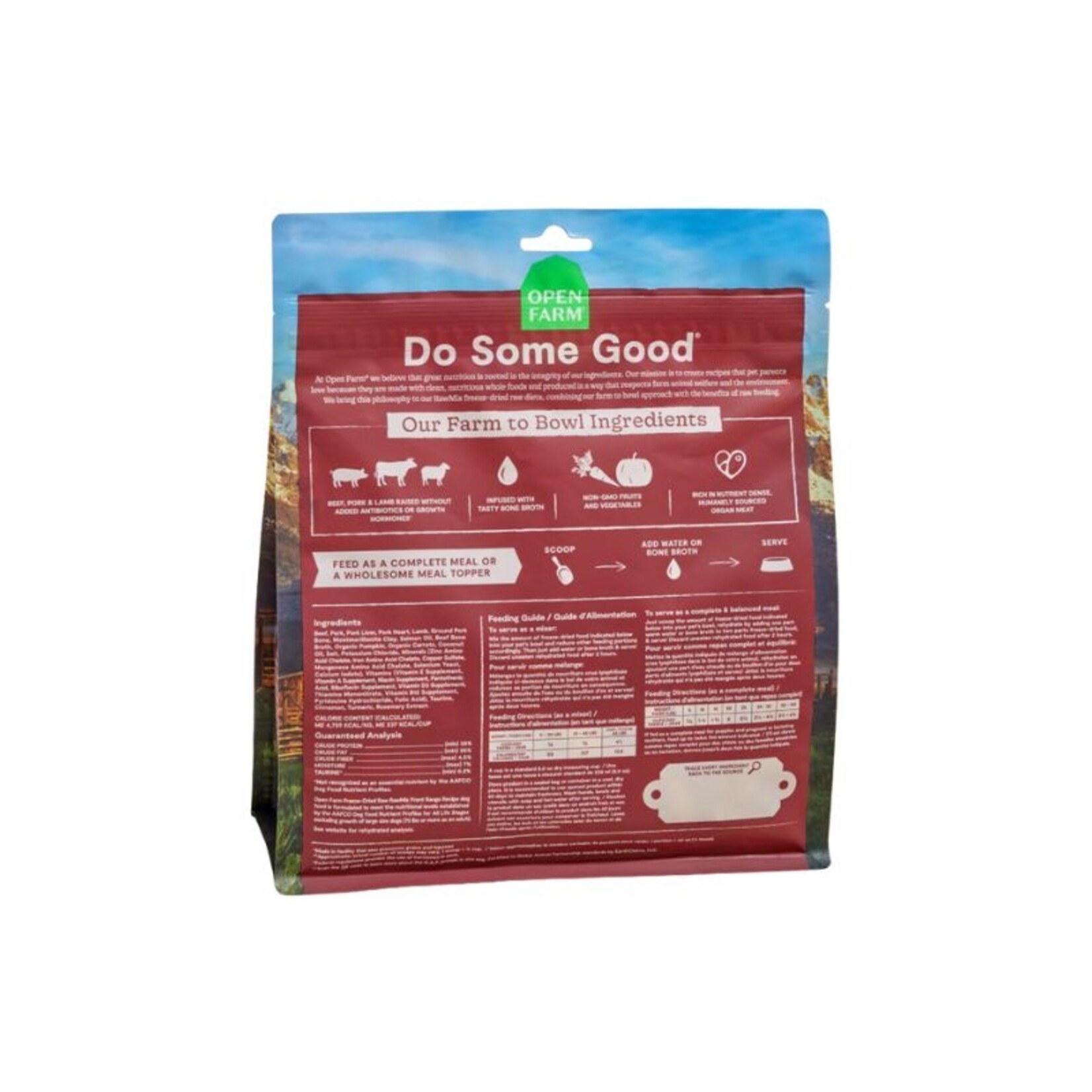 Open Farm Front Range (Beef, Pork, Lamb) - RawMix Freeze Dried Morsels - Open Farm :  13.5 oz.