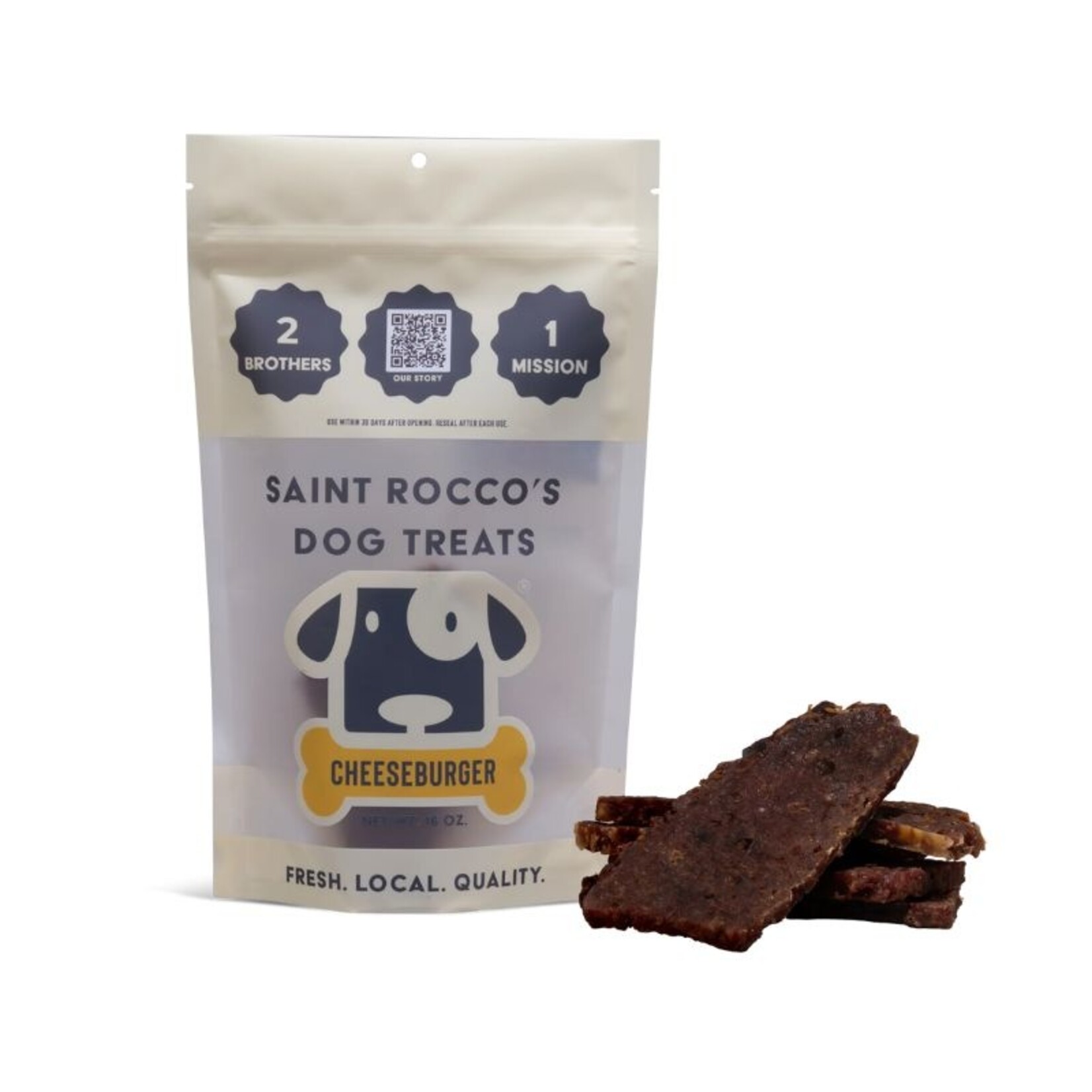 Saint Rocco's 8 oz. - Cheeseburger Strips (Beef & Cheese) - Saint Rocco's