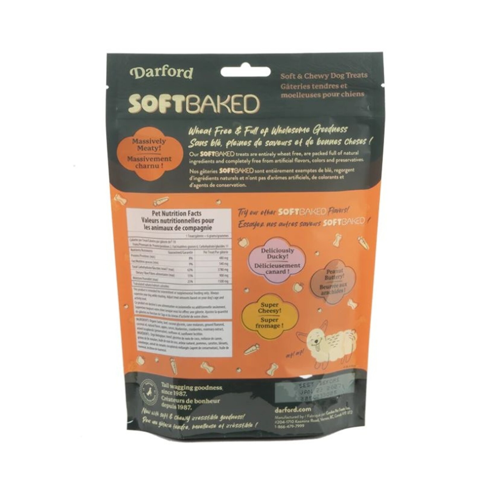Darford 1# - Massively Meaty (Beef) - Soft Baked Dog Treats - Darford