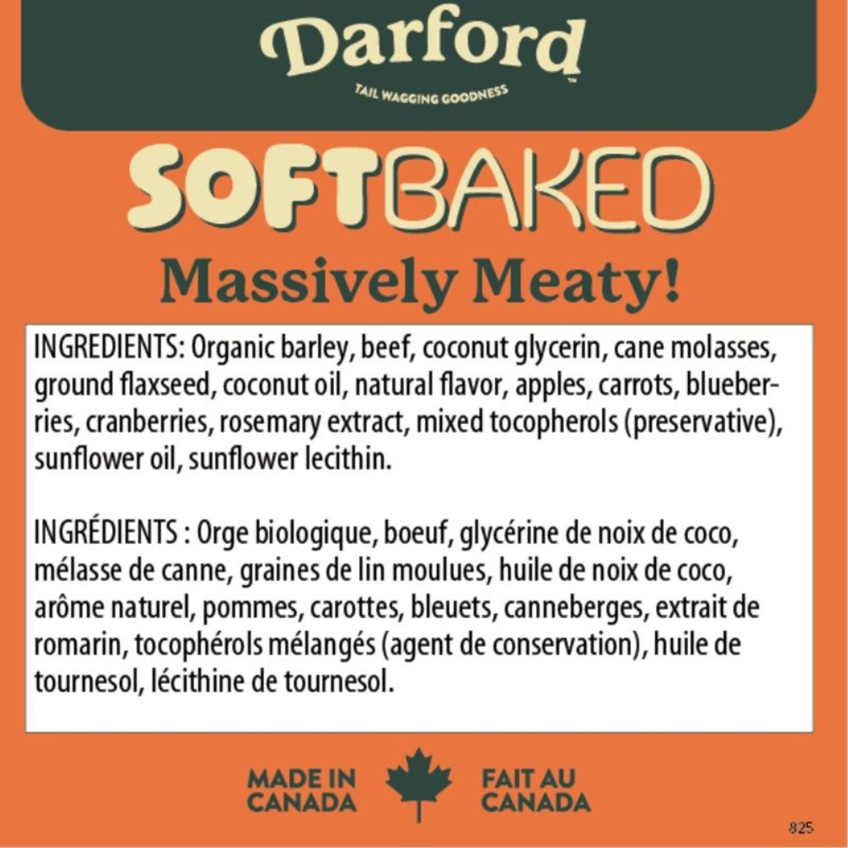 Darford 1# - Massively Meaty (Beef) - Soft Baked Dog Treats - Darford