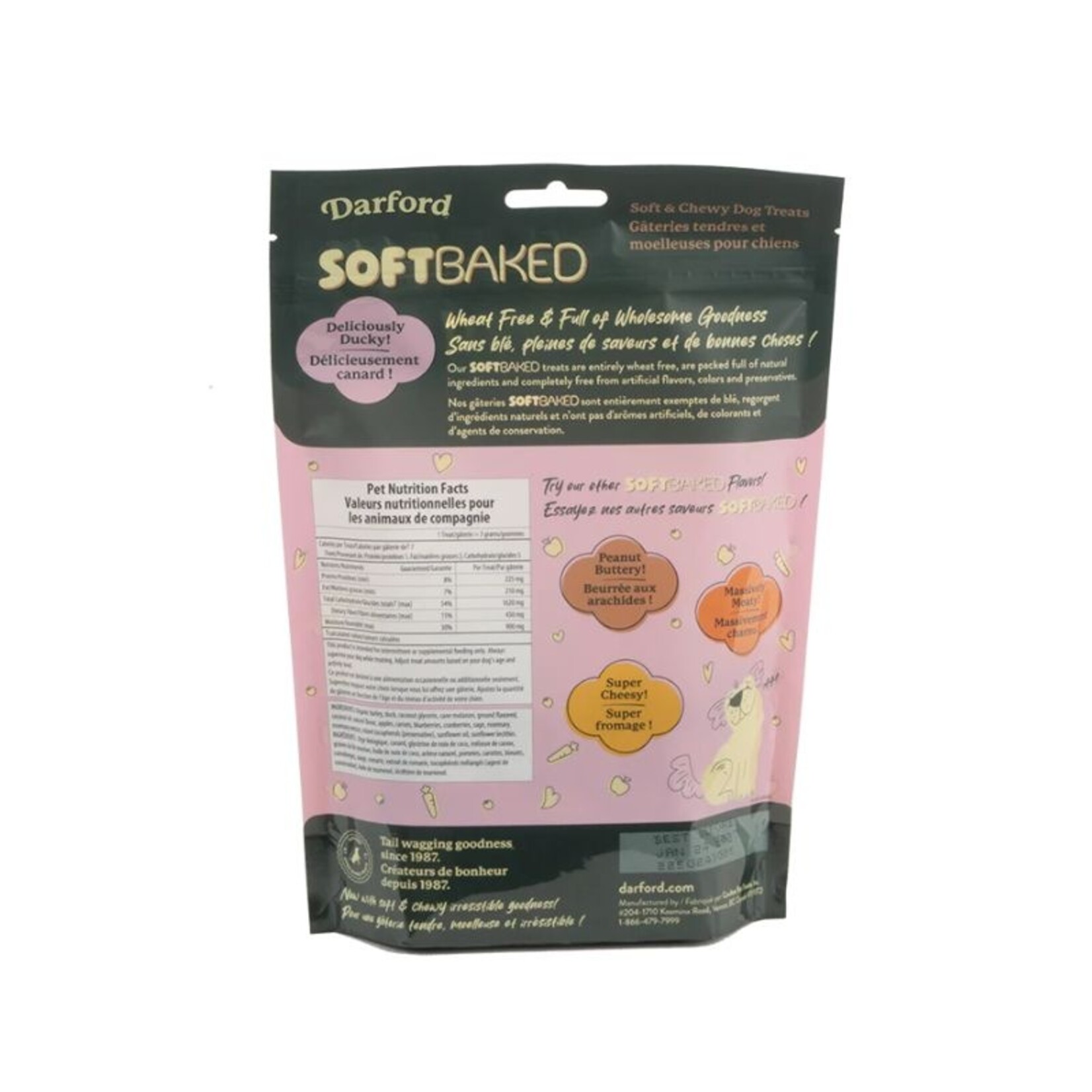 Darford 1# - Deliciously Ducky - Soft Baked Dog Treats - Darford