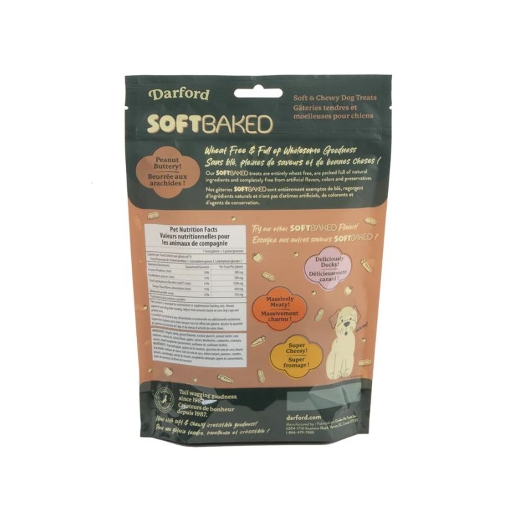 Darford 1# - Peanut Buttery - Soft Baked Dog Treats - Darford