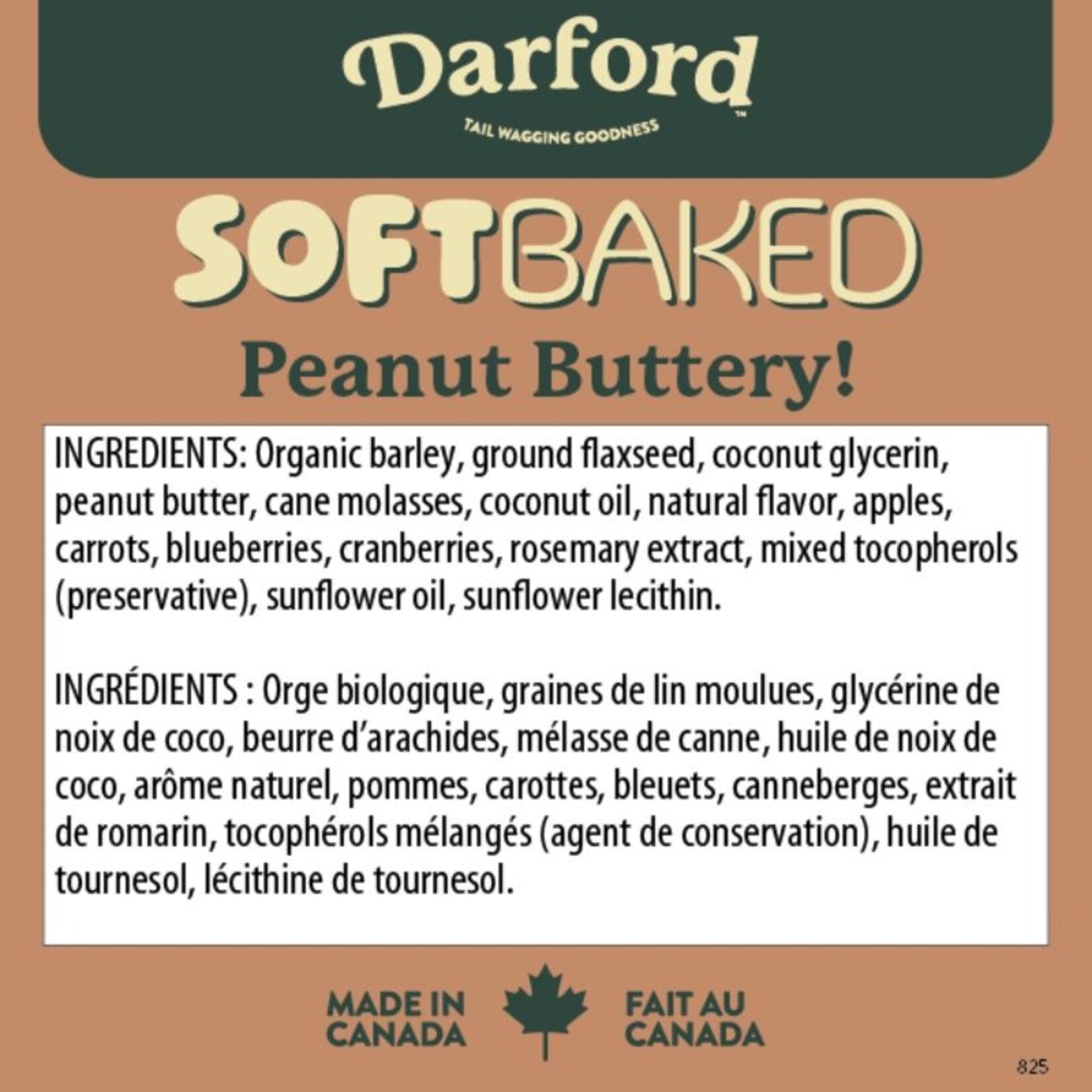 Darford 1# - Peanut Buttery - Soft Baked Dog Treats - Darford