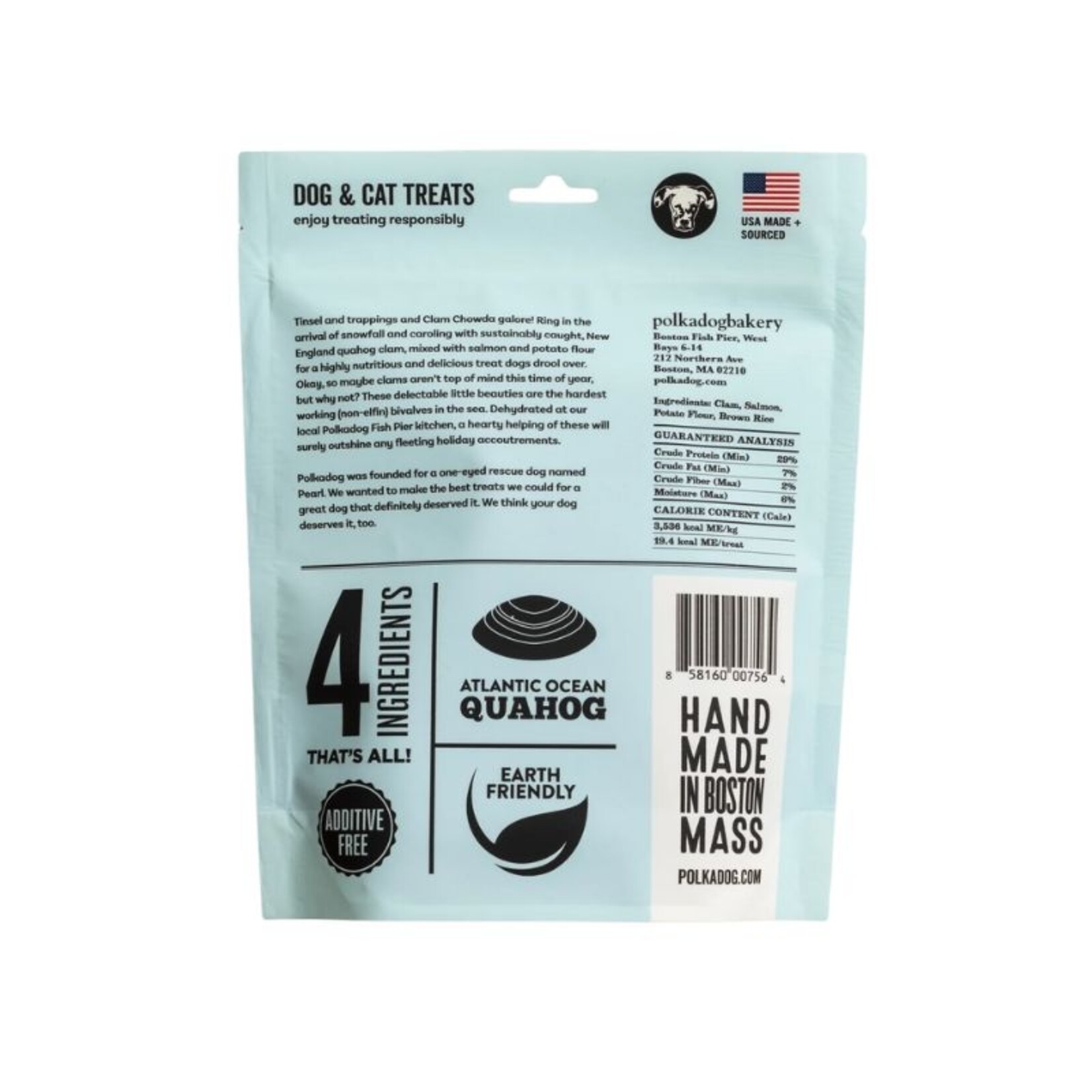 Polka Dog Bakery 5 oz. - Tinsel & Flock - Clam Sticks - Polka Dog Bakery