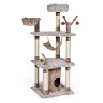 Prevue Pet Products 5' - Siberian Mountain Cat Tower Habitat (Tan) - Prevue Pet Products