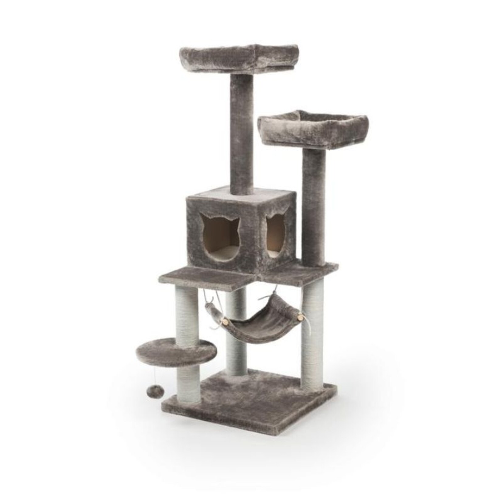 Prevue Pet Products 4.5' - Party Tower Cat Habitat (Gray) - Prevue Pet Products